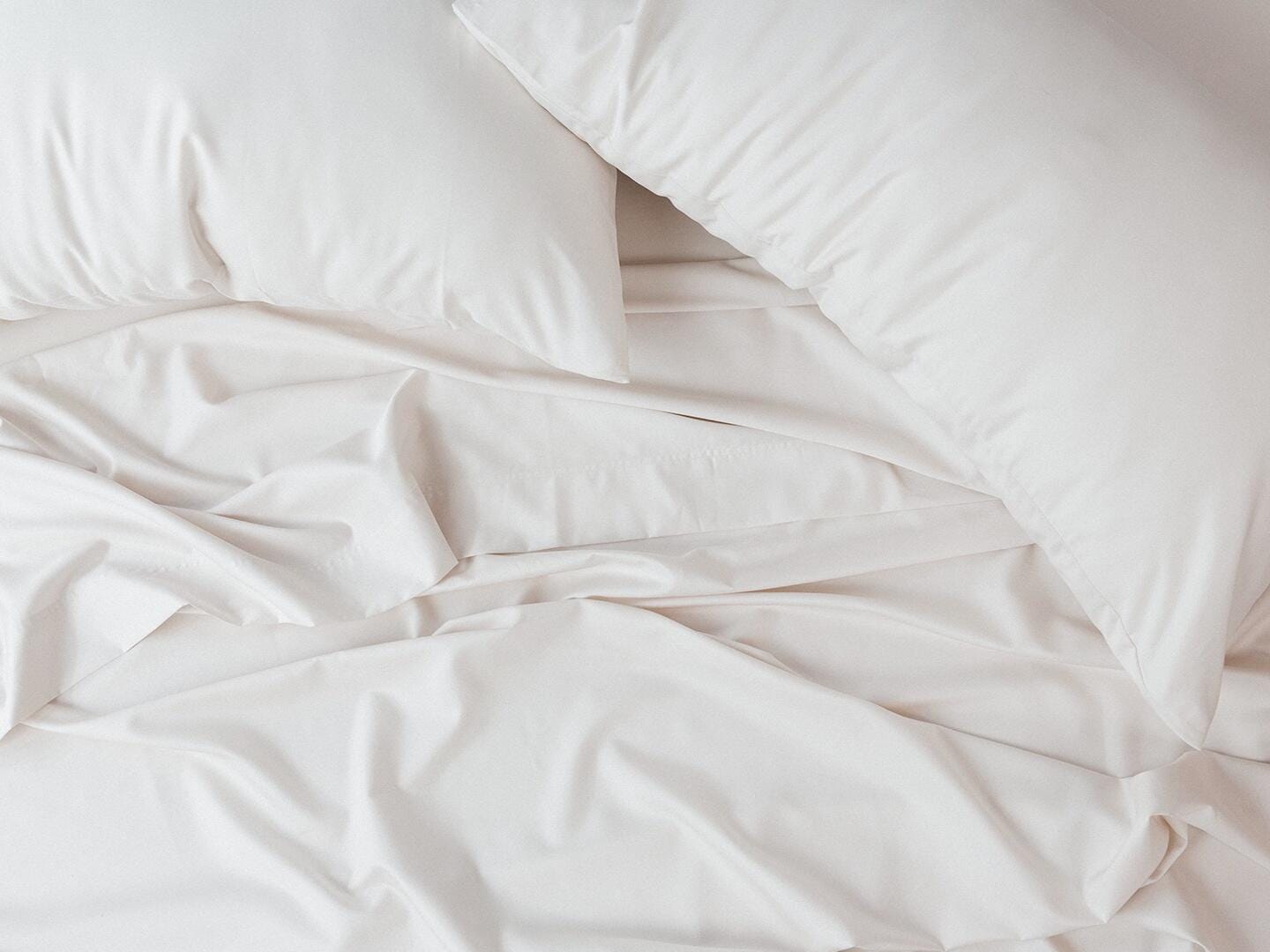 MOLECULE Percale Performance 4-Piece California King Sheet Set, Ivory, large
