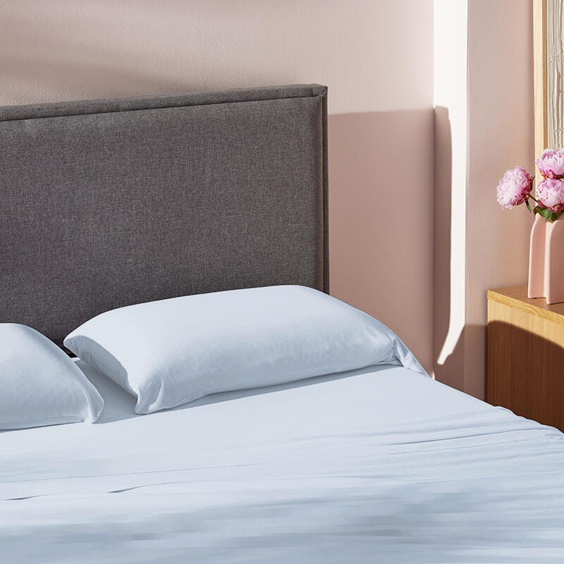 Purple SoftStretch Deep Pocket 4-Piece King Sheet Set, Light Blue, rollover