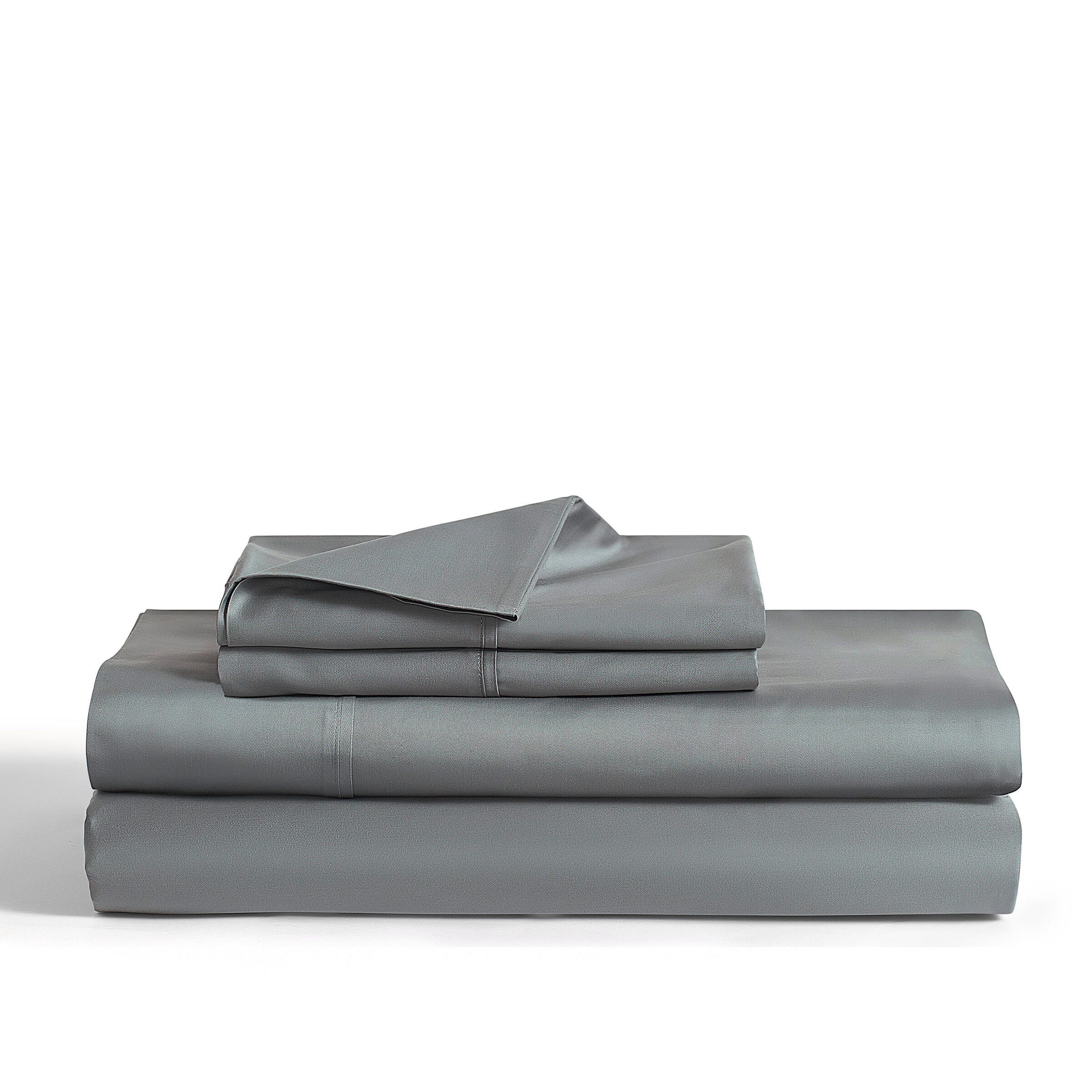 J. Queen New York Premier Sateen 4-Piece King Sheet Set, Eucalyptus, large