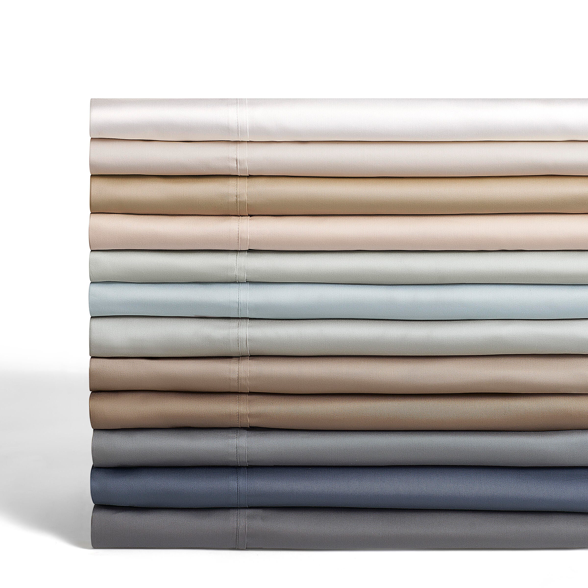 J. Queen New York Premier Sateen 4-Piece Queen Sheet Set, Spa, large