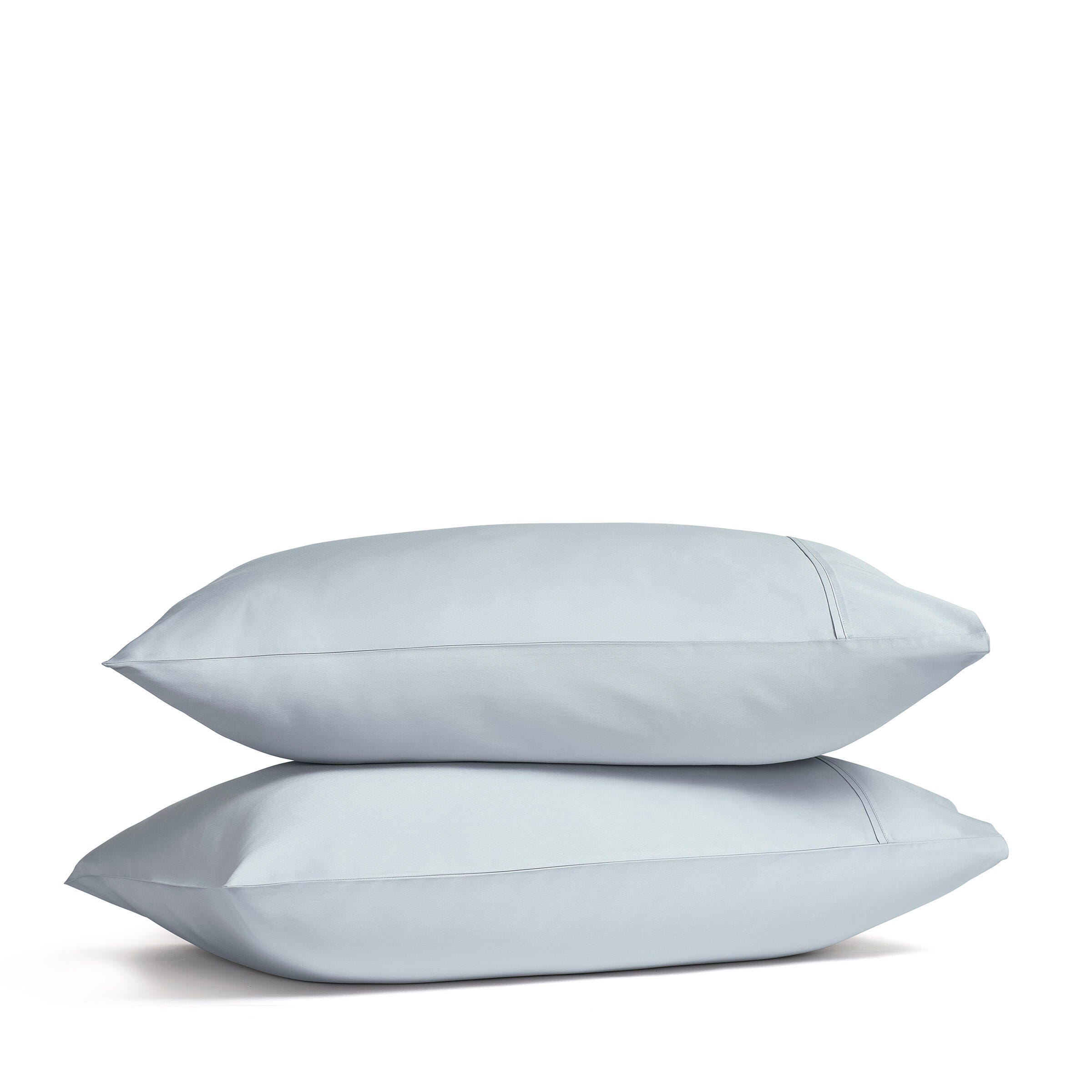 J. Queen New York Premier Sateen Standard Pillow Case (Set of 2), Sterling, large