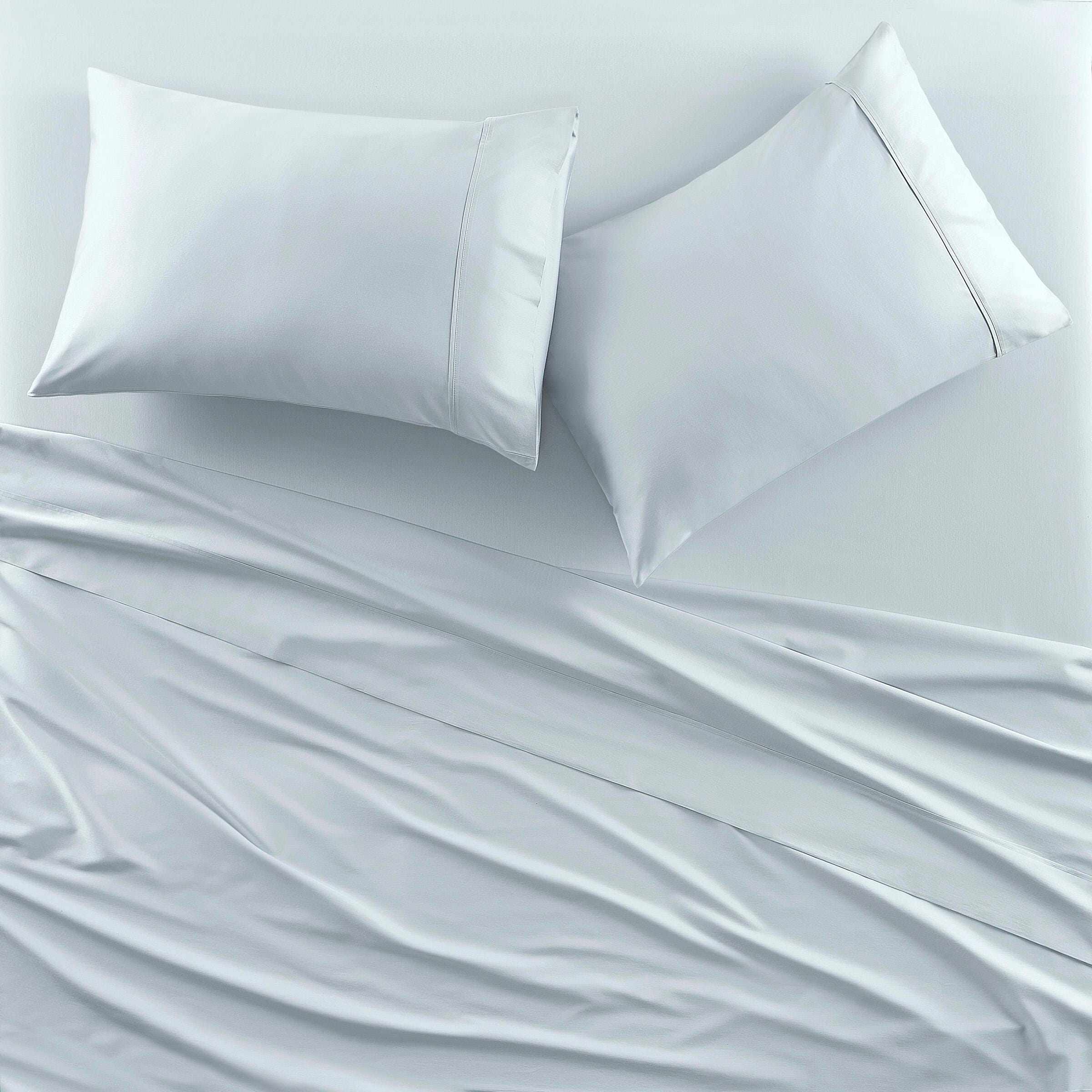 J. Queen New York Premier Sateen Standard Pillow Case (Set of 2), Sterling, large