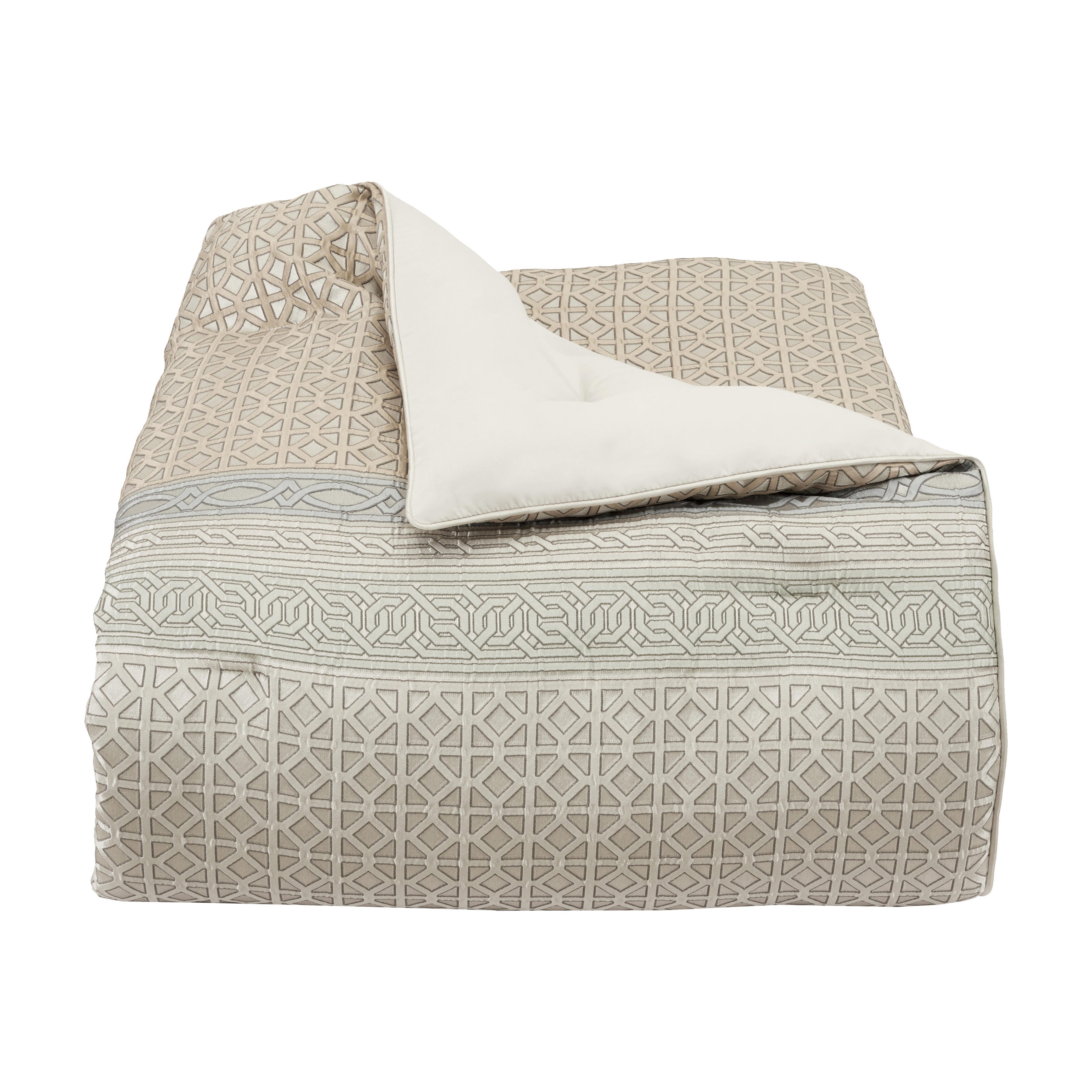 J. Queen New York Alaro 4 Piece King Comforter Set, Spa, large