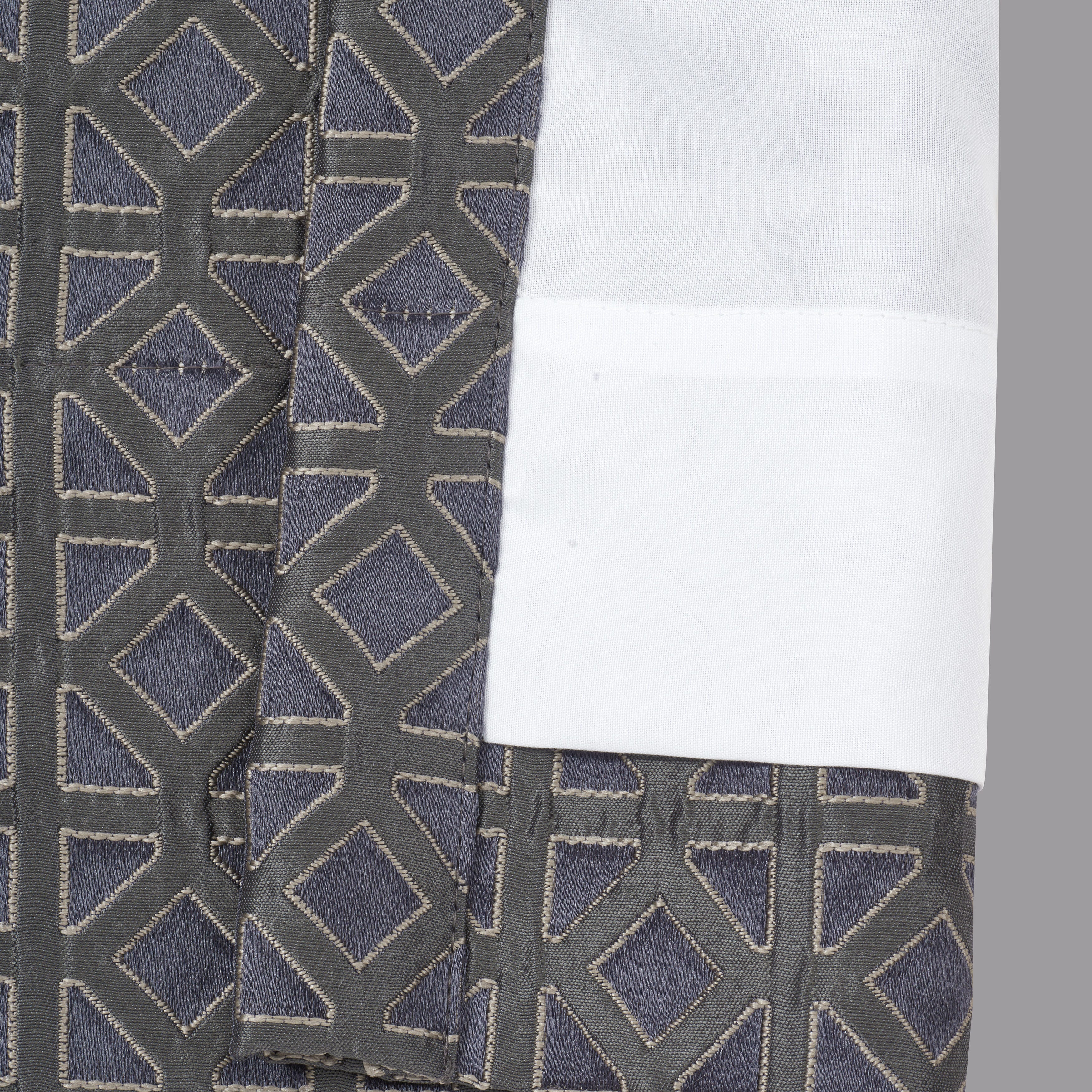 J. Queen New York Alaro 95" Window Panel Pair, Indigo, large
