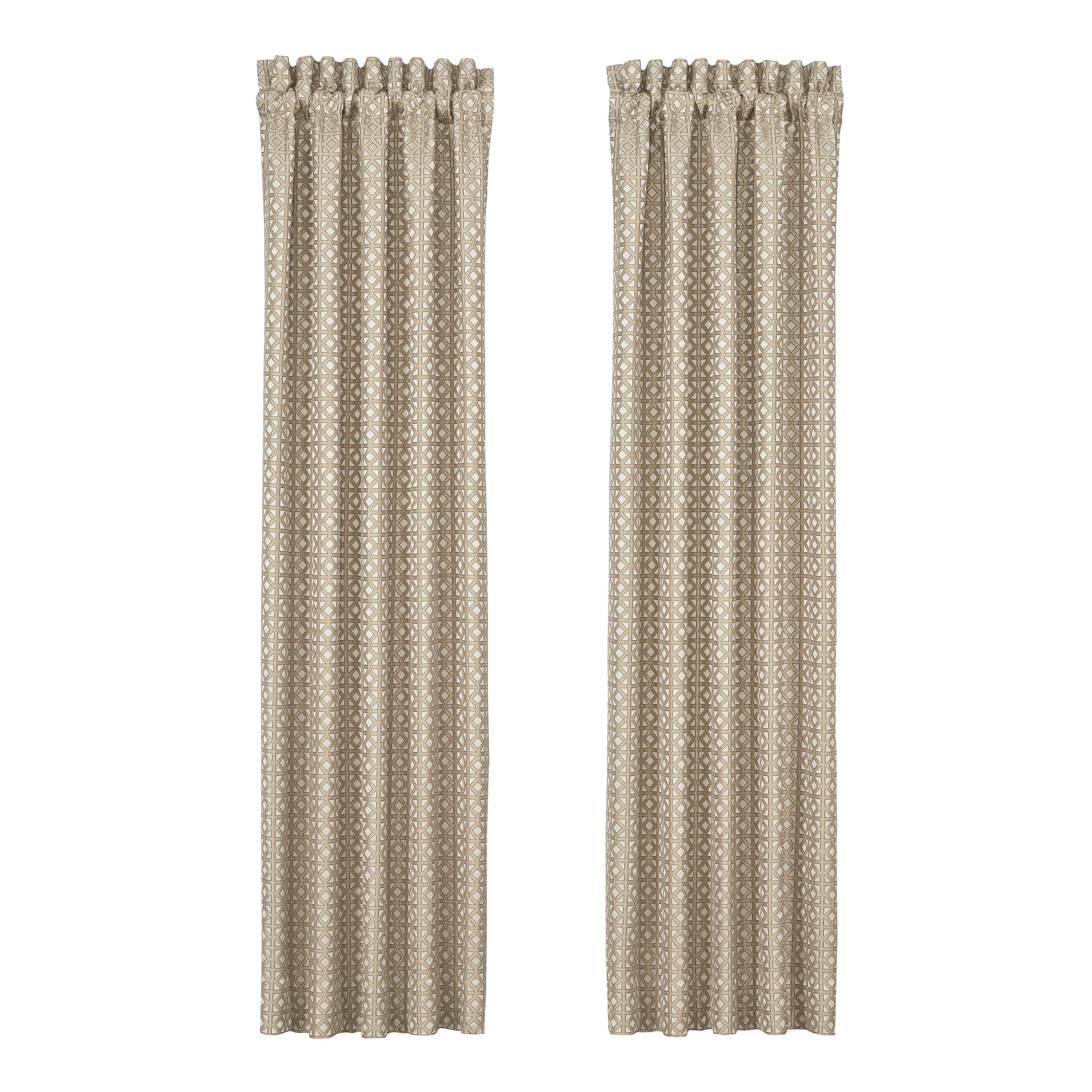 J. Queen New York Alaro 84" Window Panel Pair, Gold