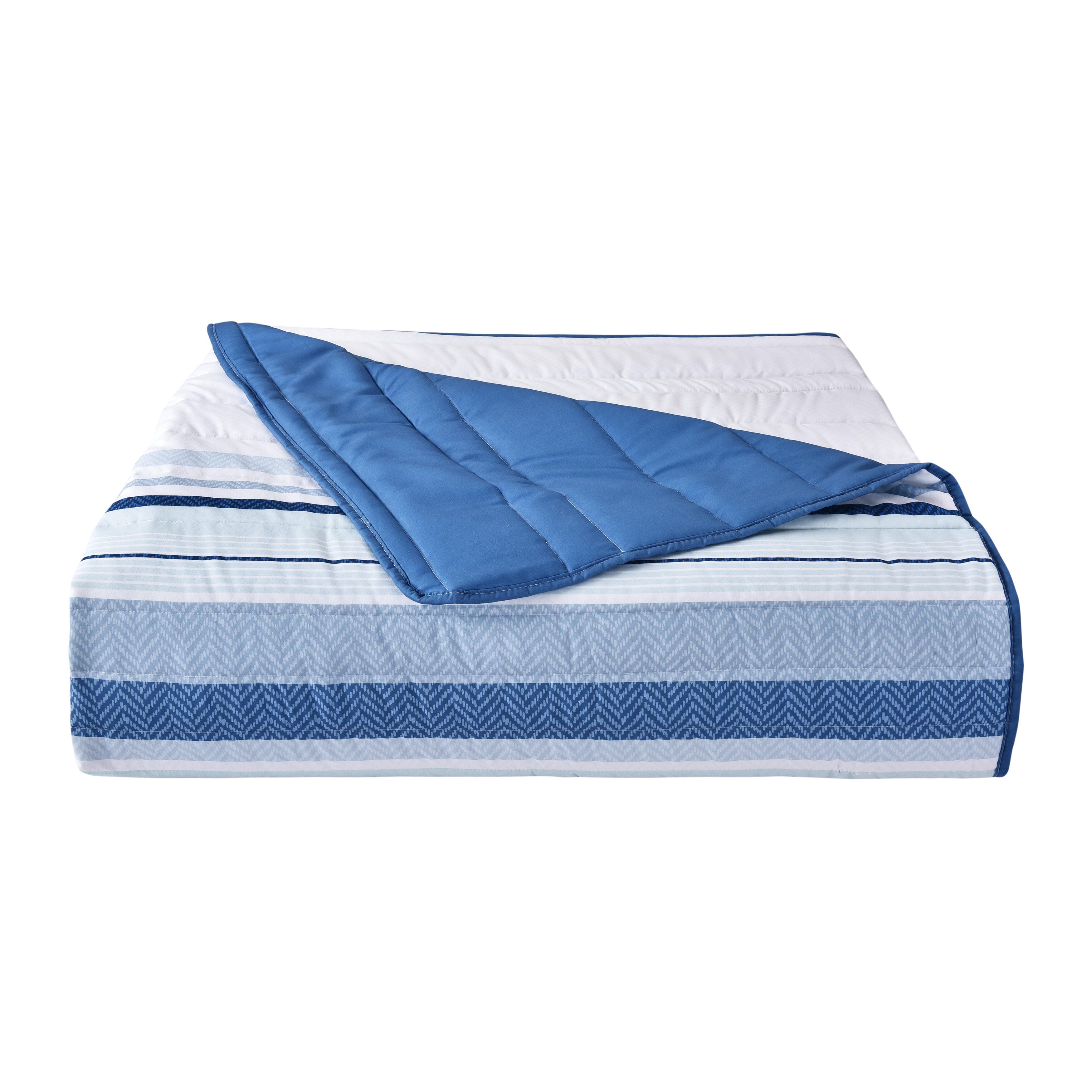 Royal Court Carson 2 Piece Twin/Twin Xl Quilt Set, Blue, large
