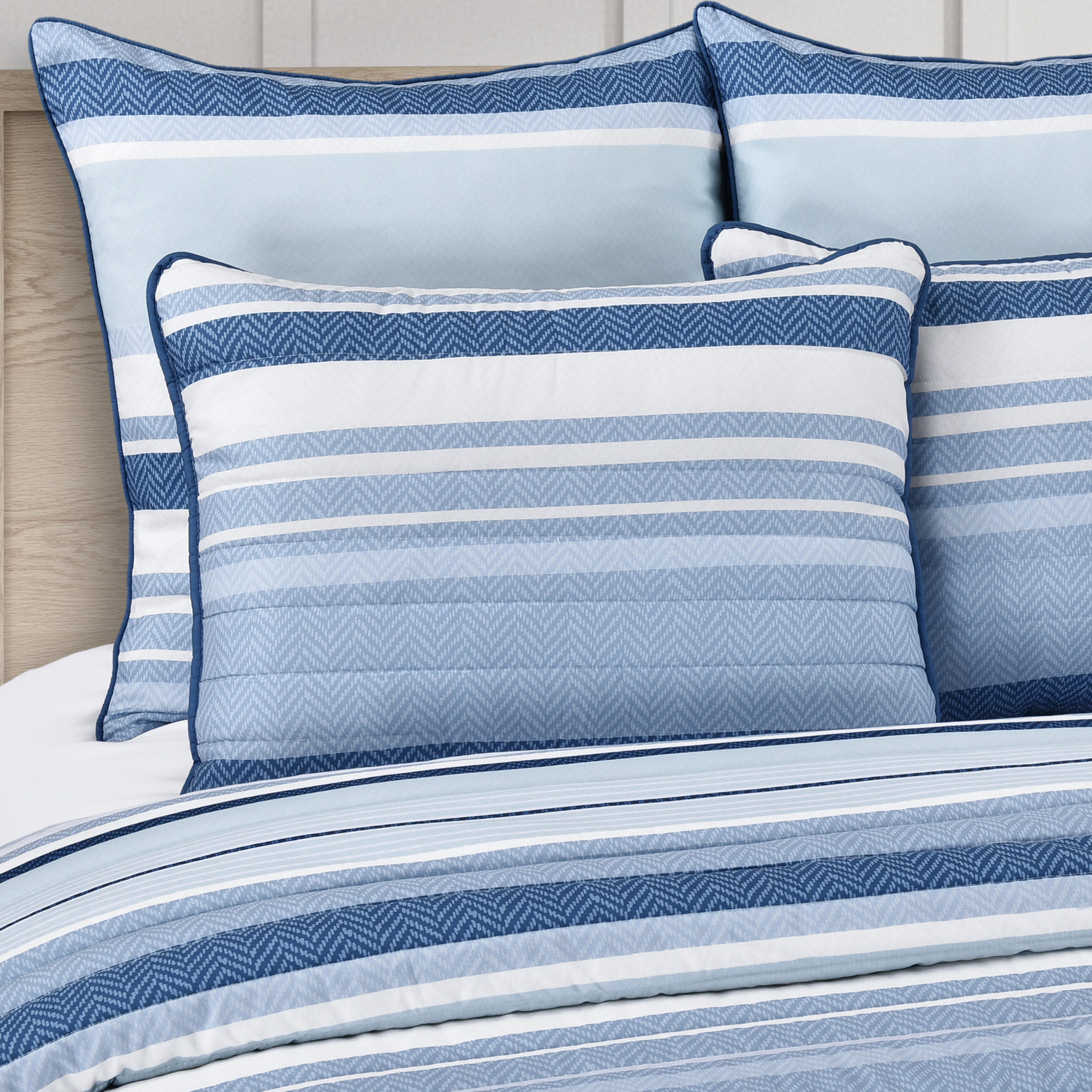 Royal Court Carson 2 Piece Twin/Twin Xl Quilt Set, Blue, large