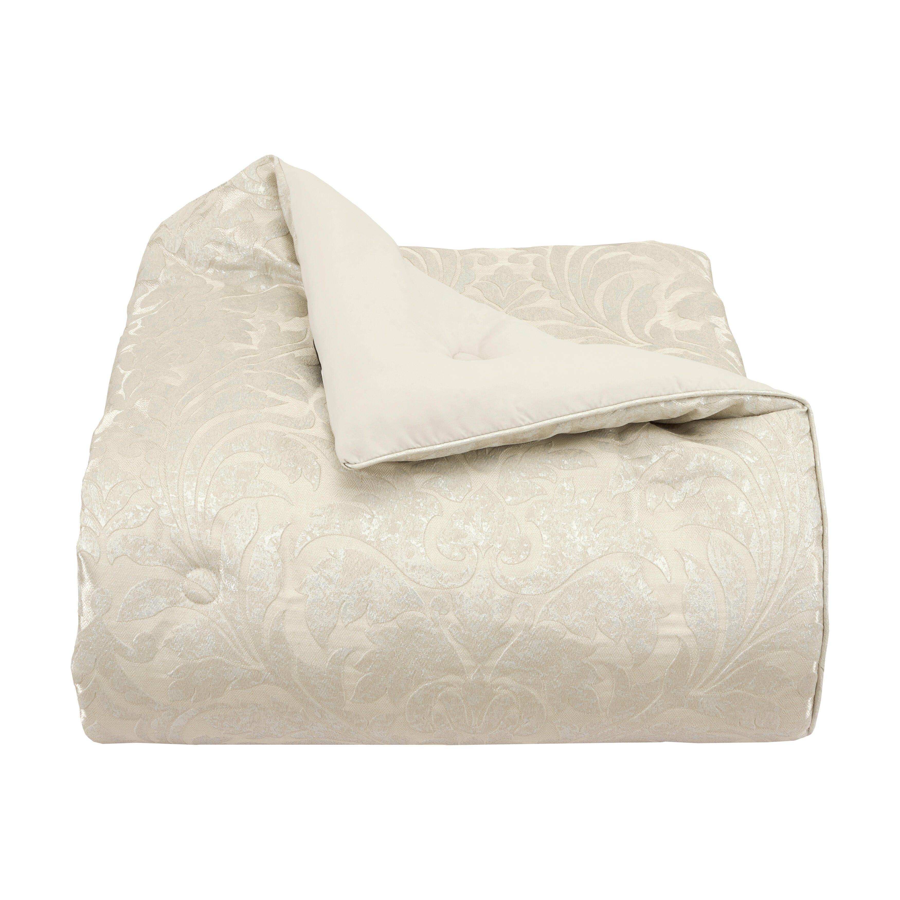 J. Queen New York Celine 4 Piece Queen Comforter Set, Champagne, large