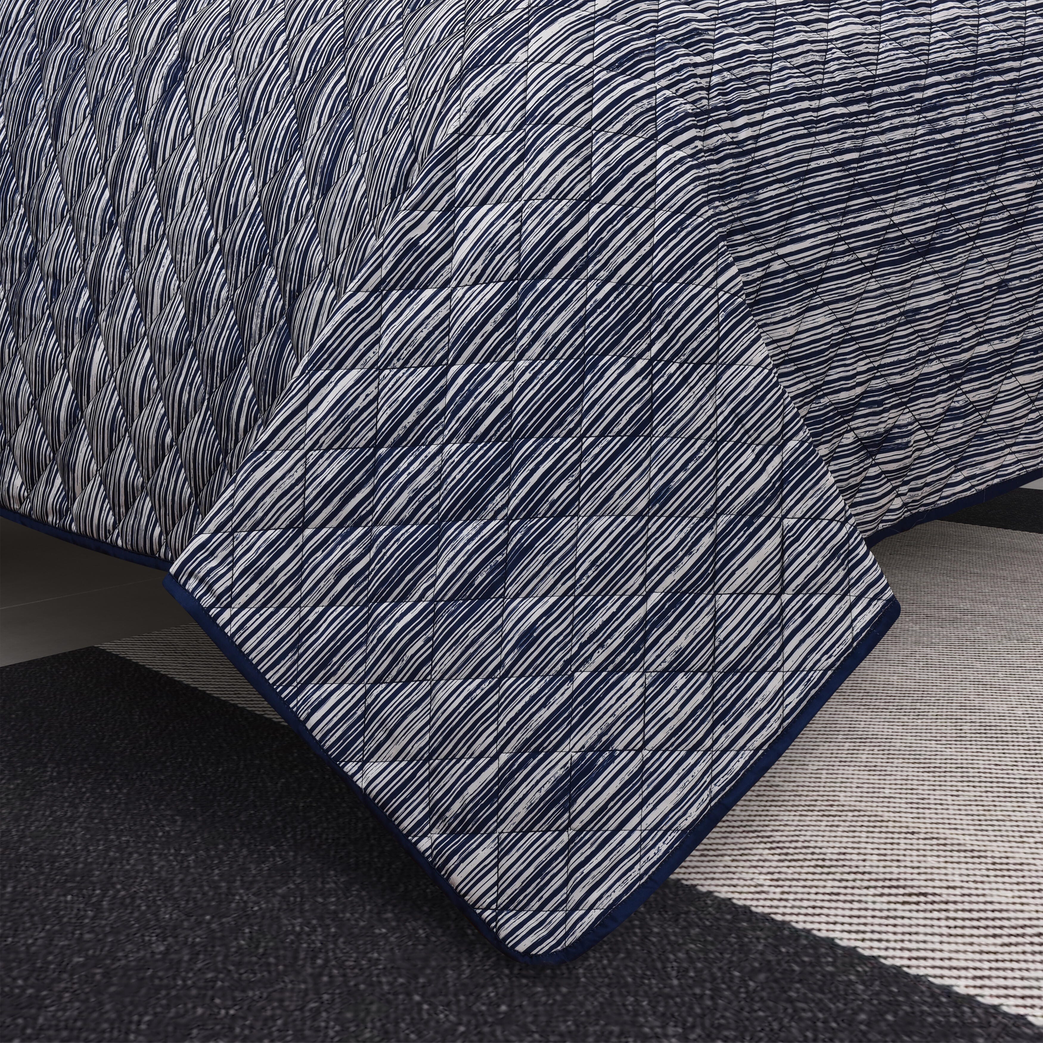 Royal Court Dalton 2 Piece Twin/Twin Xl Quilt Set, Navy, large
