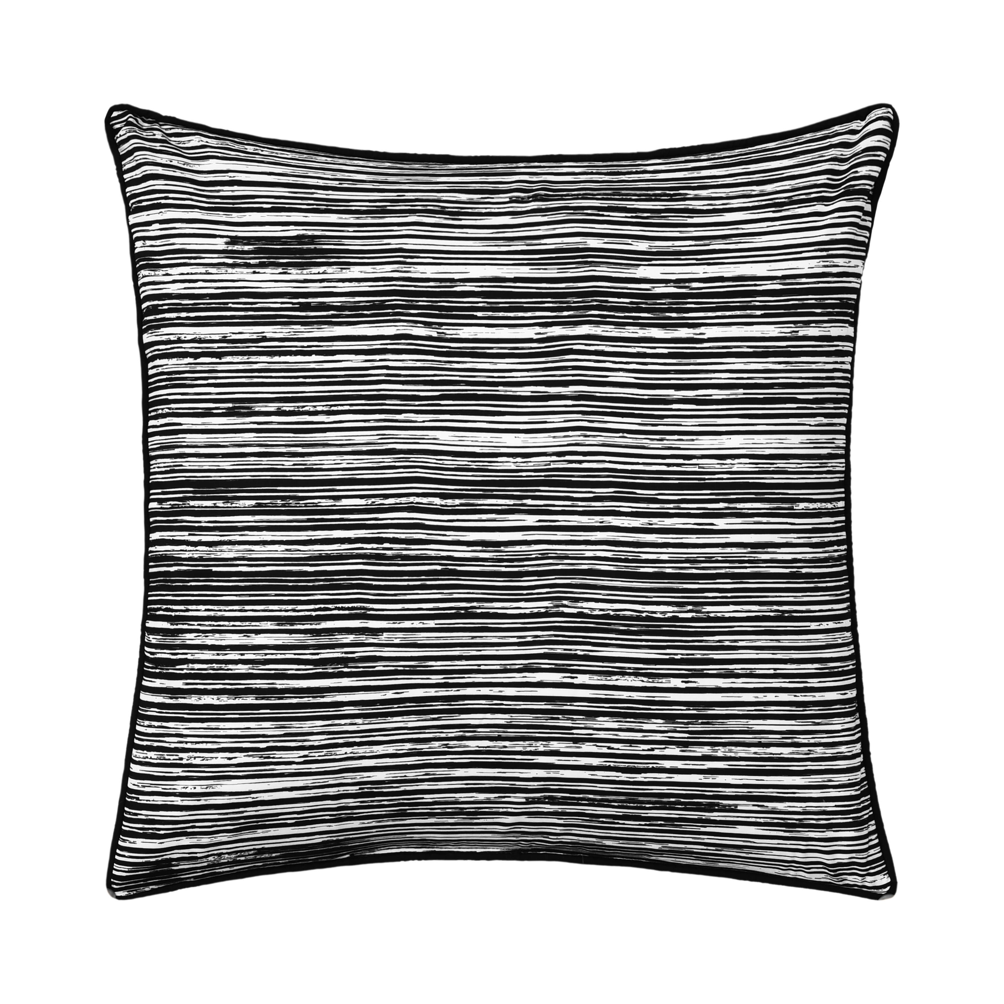 Royal Court Dalton Square Decorative Throw Pillow, Black, large