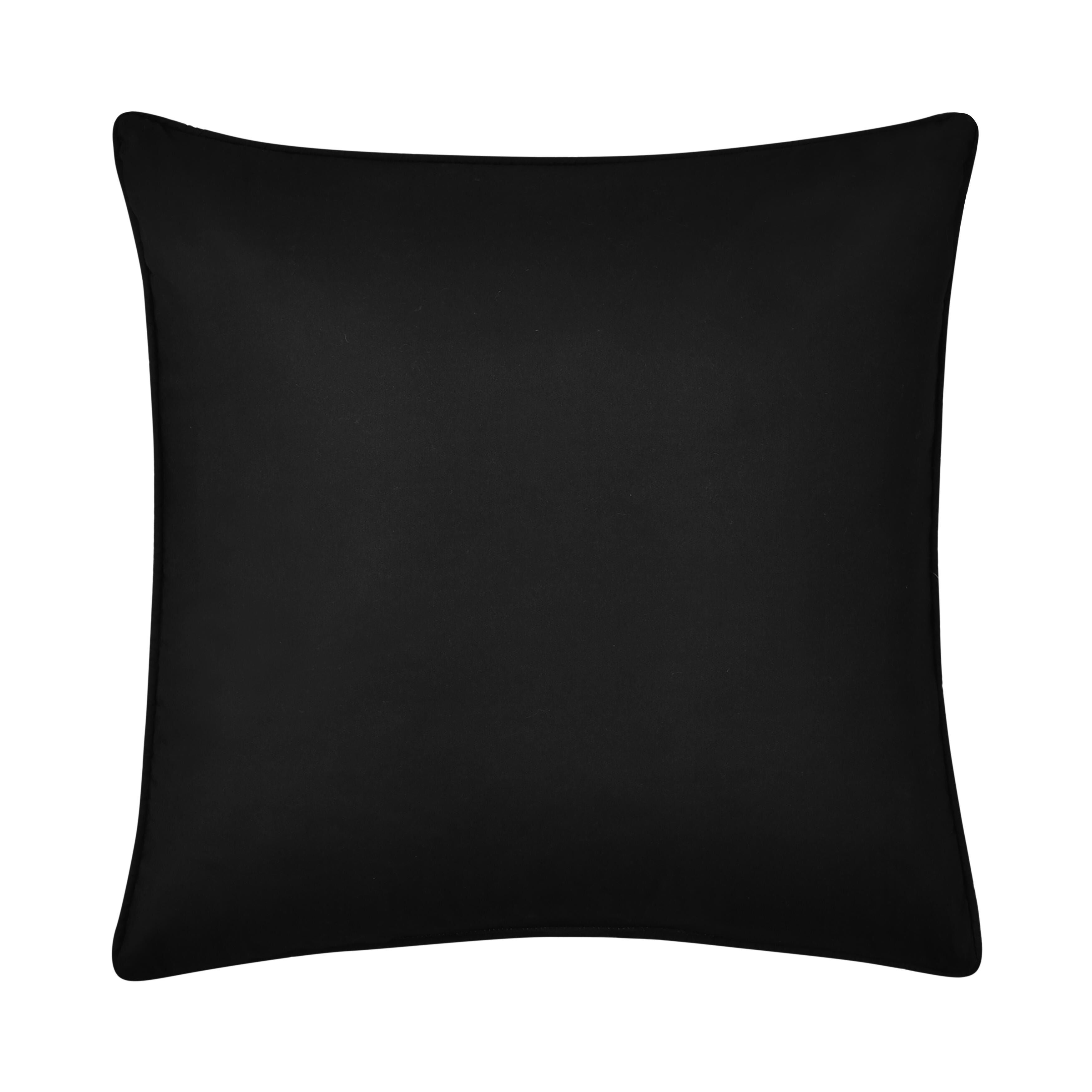 Royal Court Dalton Square Decorative Throw Pillow, Black, large
