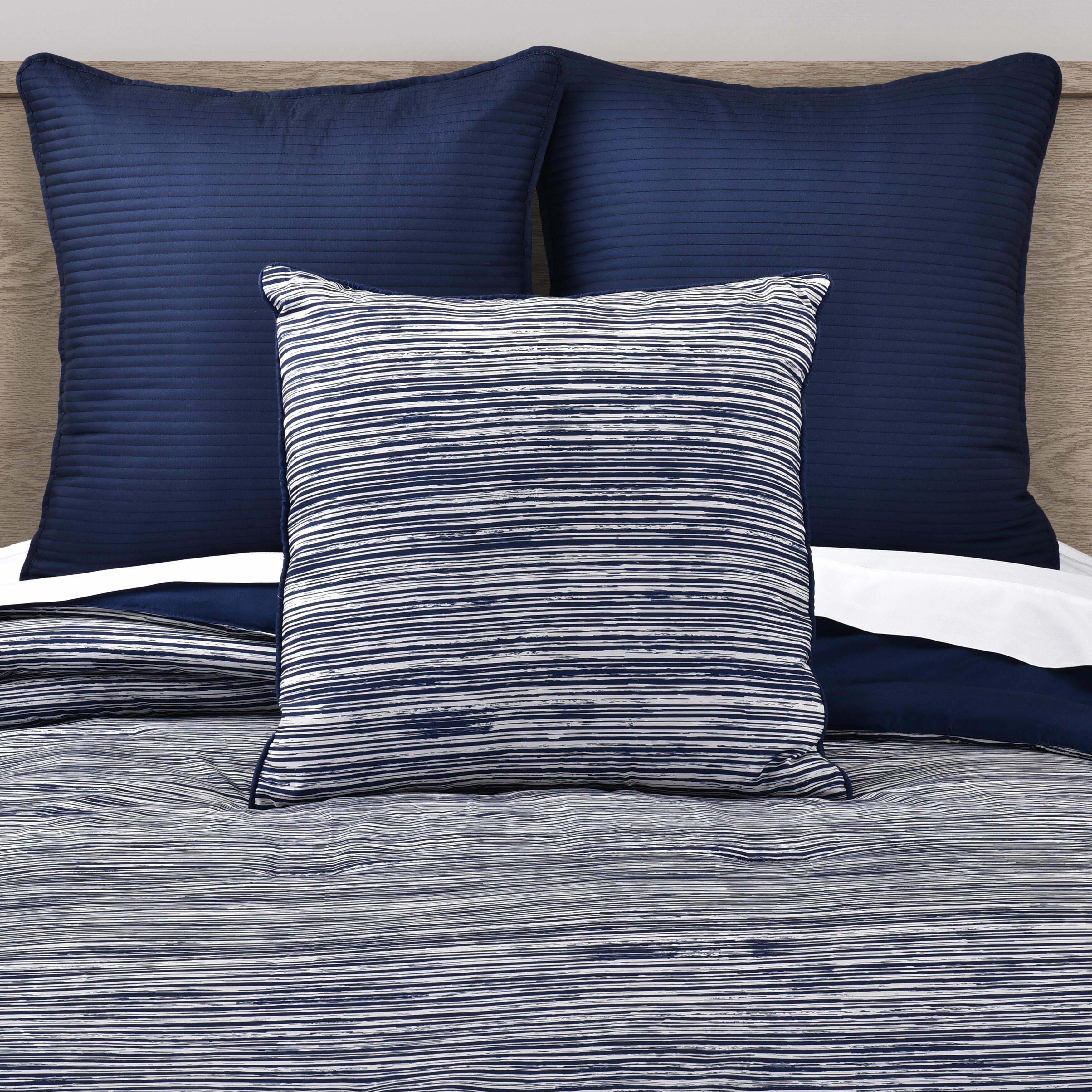 Royal Court Dalton Square Decorative Throw Pillow, Navy, large
