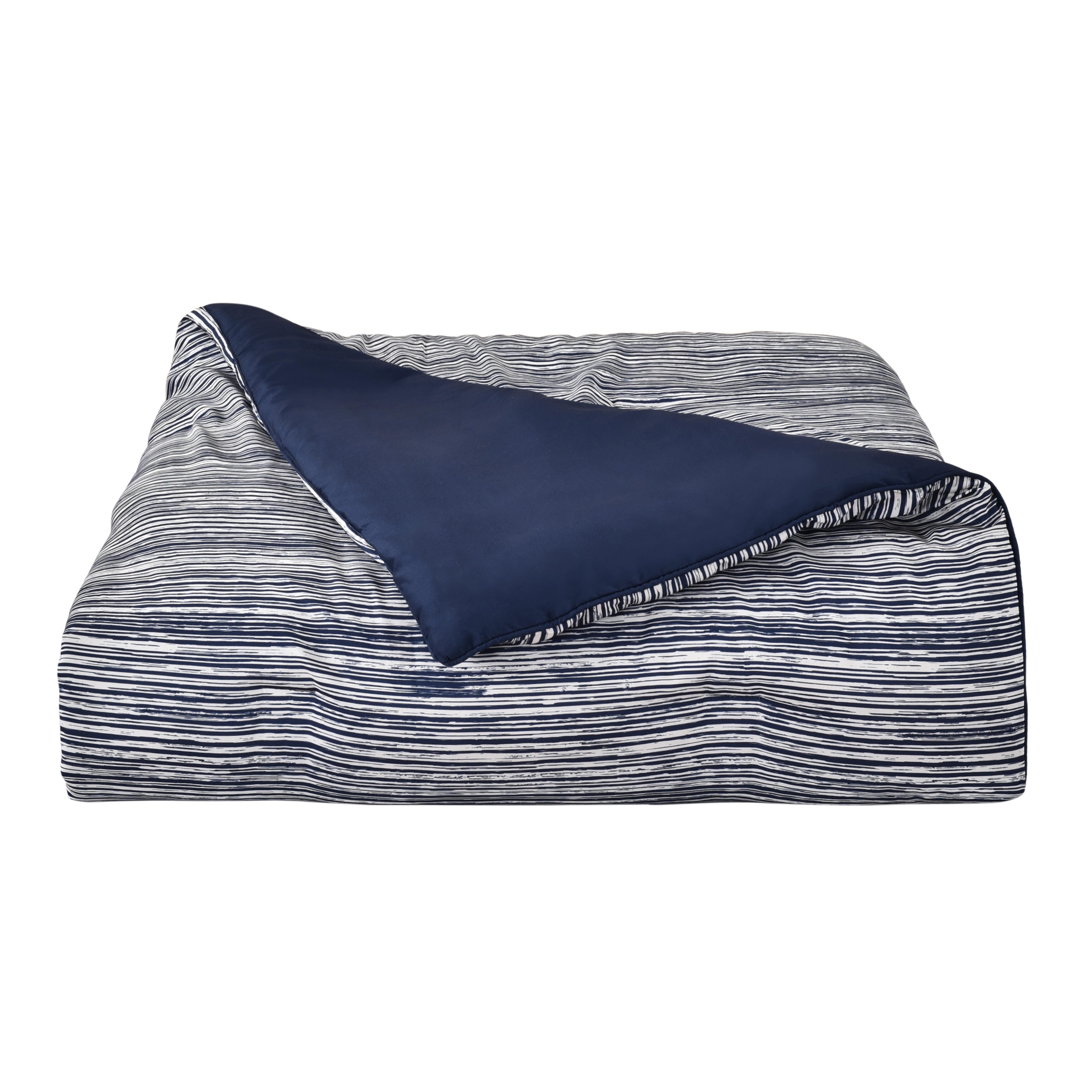 Royal Court Dalton 3 Piece Full/Queen Comforter Set, Navy, large