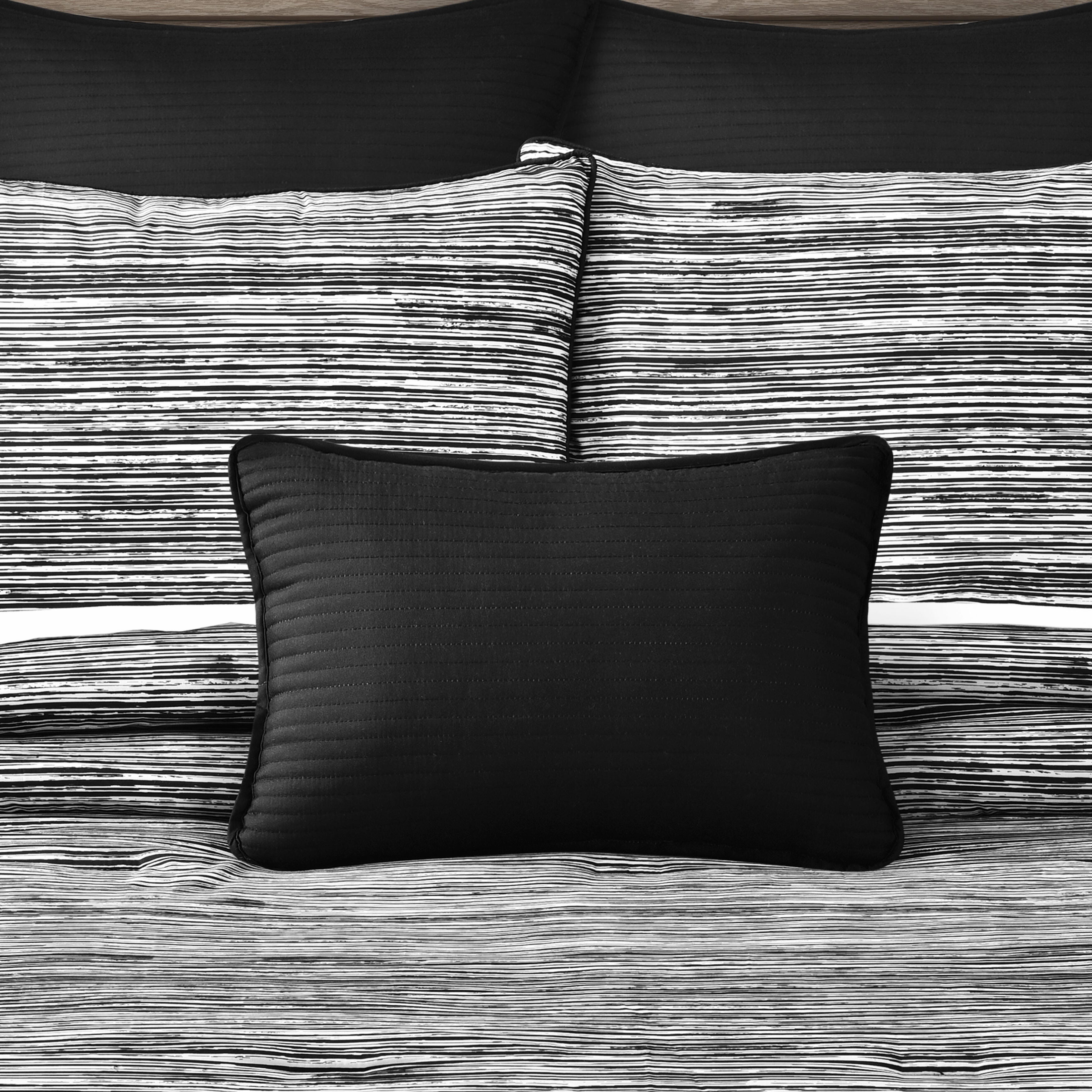 Royal Court Dalton Boudoir Decorative Throw Pillow, Black, large