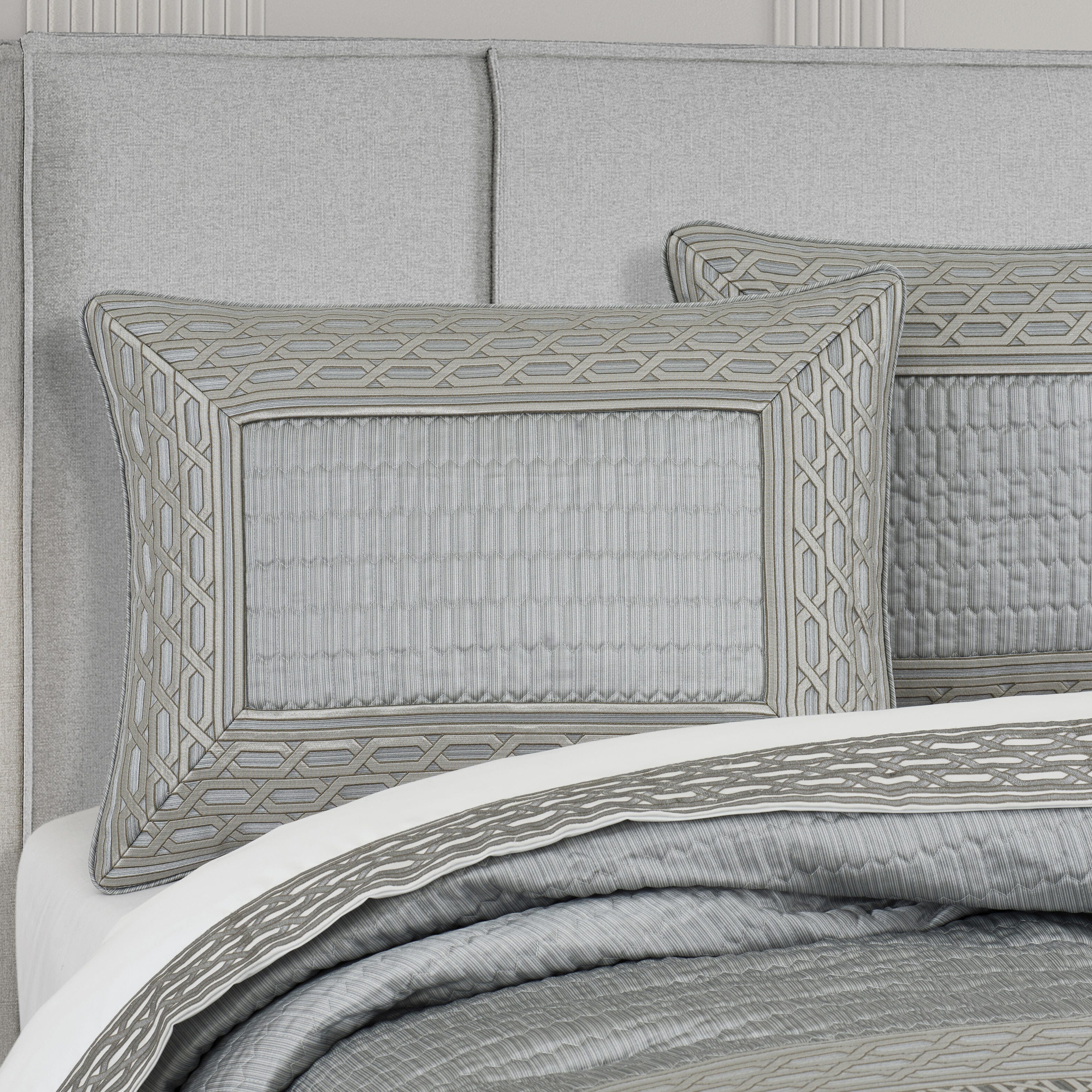 J. Queen New York Metropolitan 4 Piece King Comforter Set, Cloud, large