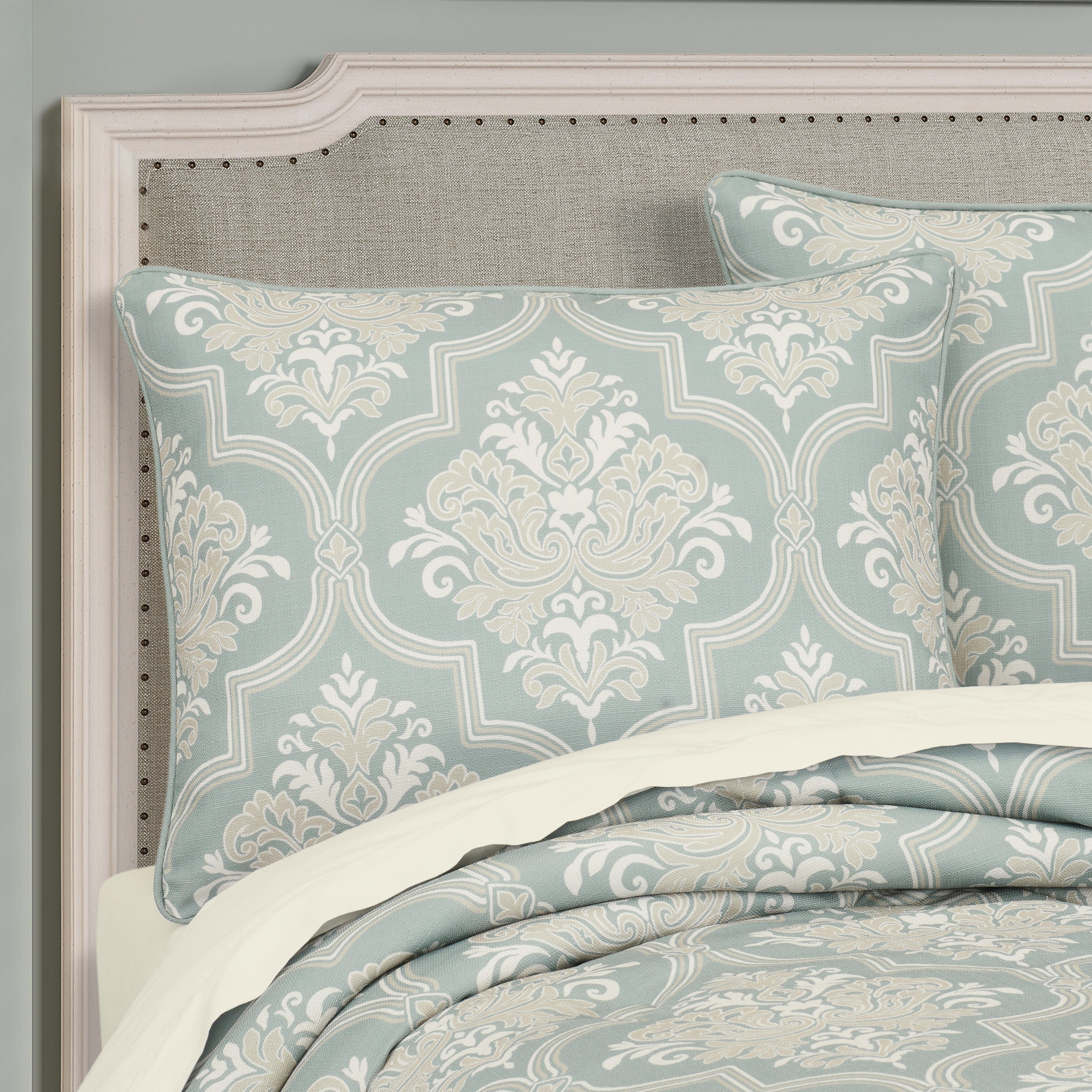 Royal Court Tranquility 3 Piece King/California King Comforter Set, Aqua, large