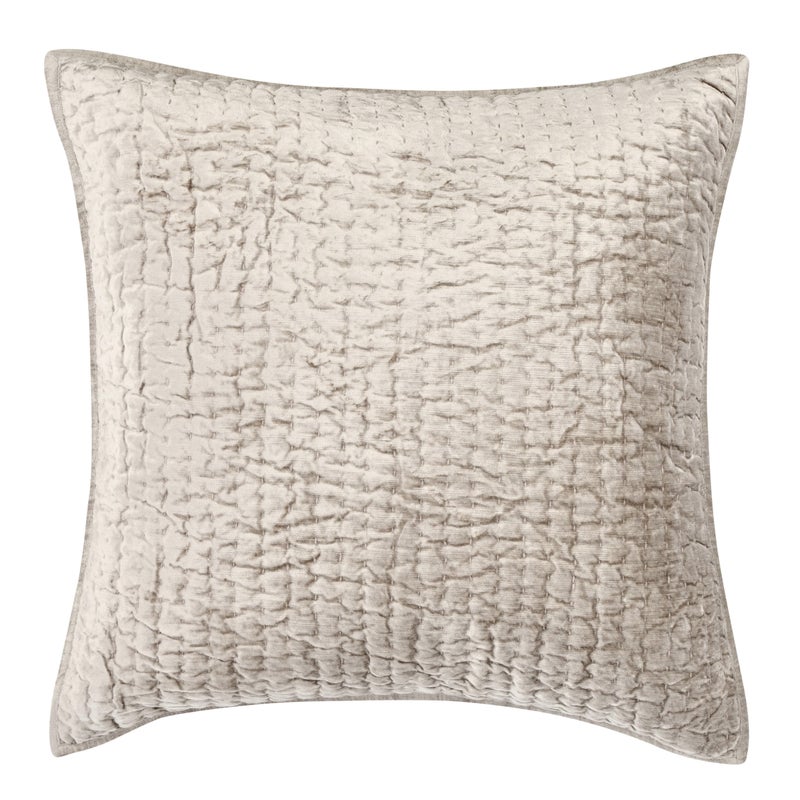 Ashley Luxe Quilted Velvet Euro Sham