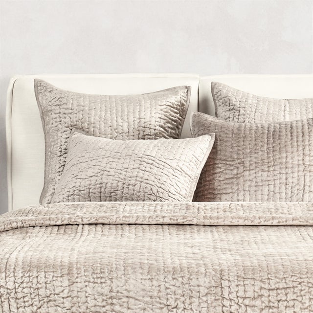Ashley Luxe Quilted Velvet Oversized Throw
