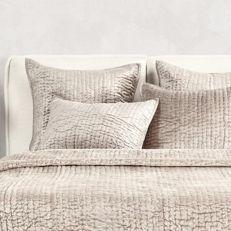 Ashley Luxe Quilted Velvet Oversized Throw
