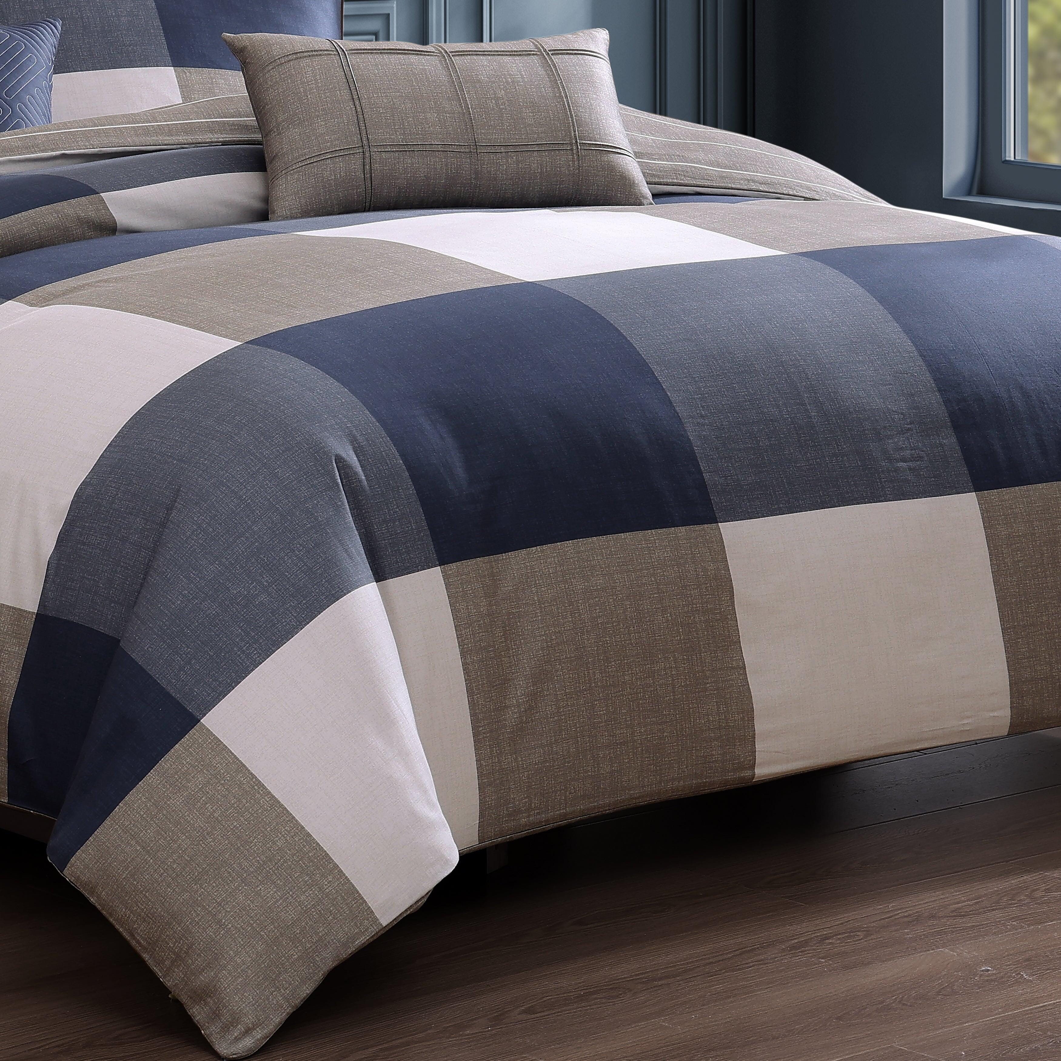 Bebejan® Masculine 5-Piece Queen Comforter Set, Blue, large