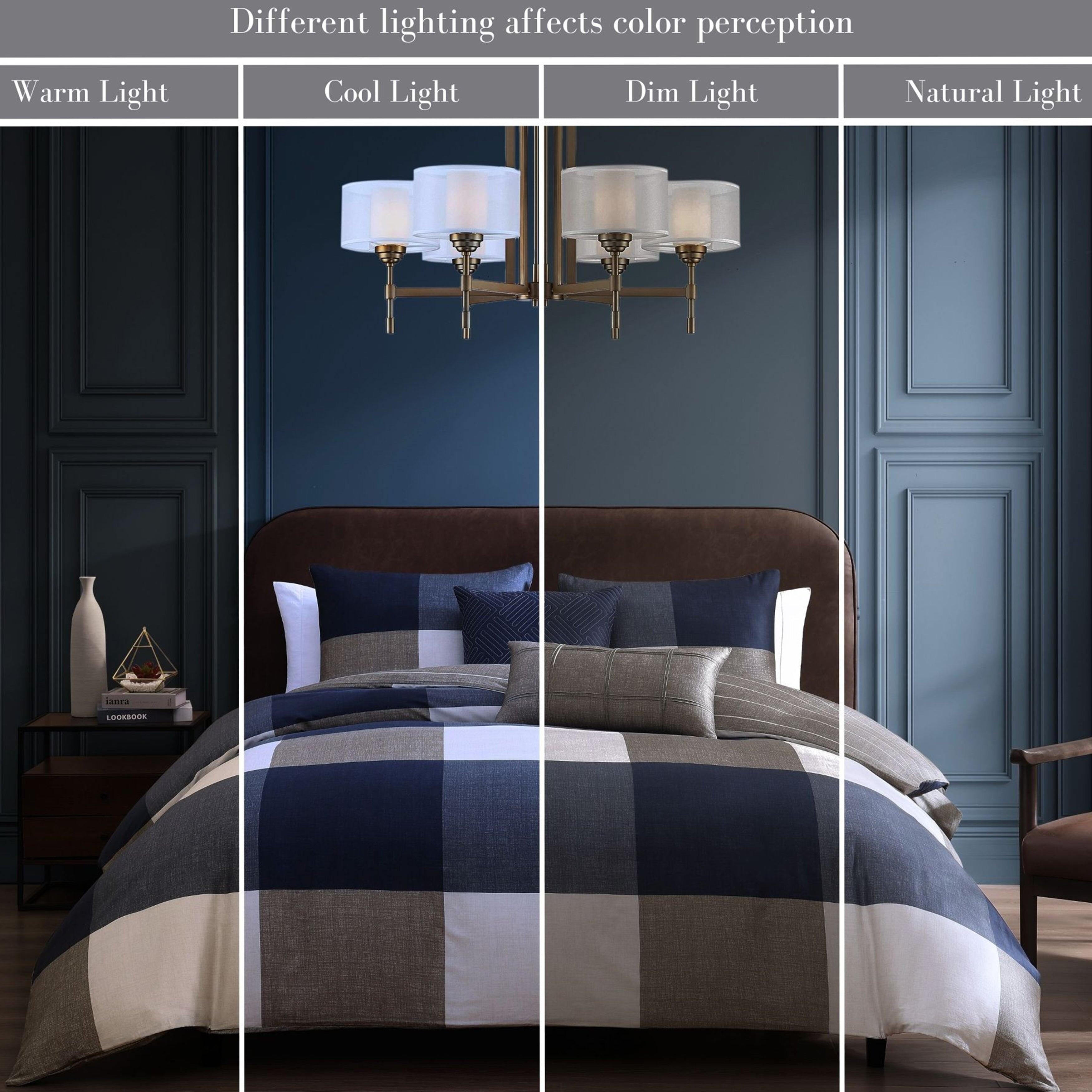 Bebejan® Masculine 5-Piece King Comforter Set, Blue, large