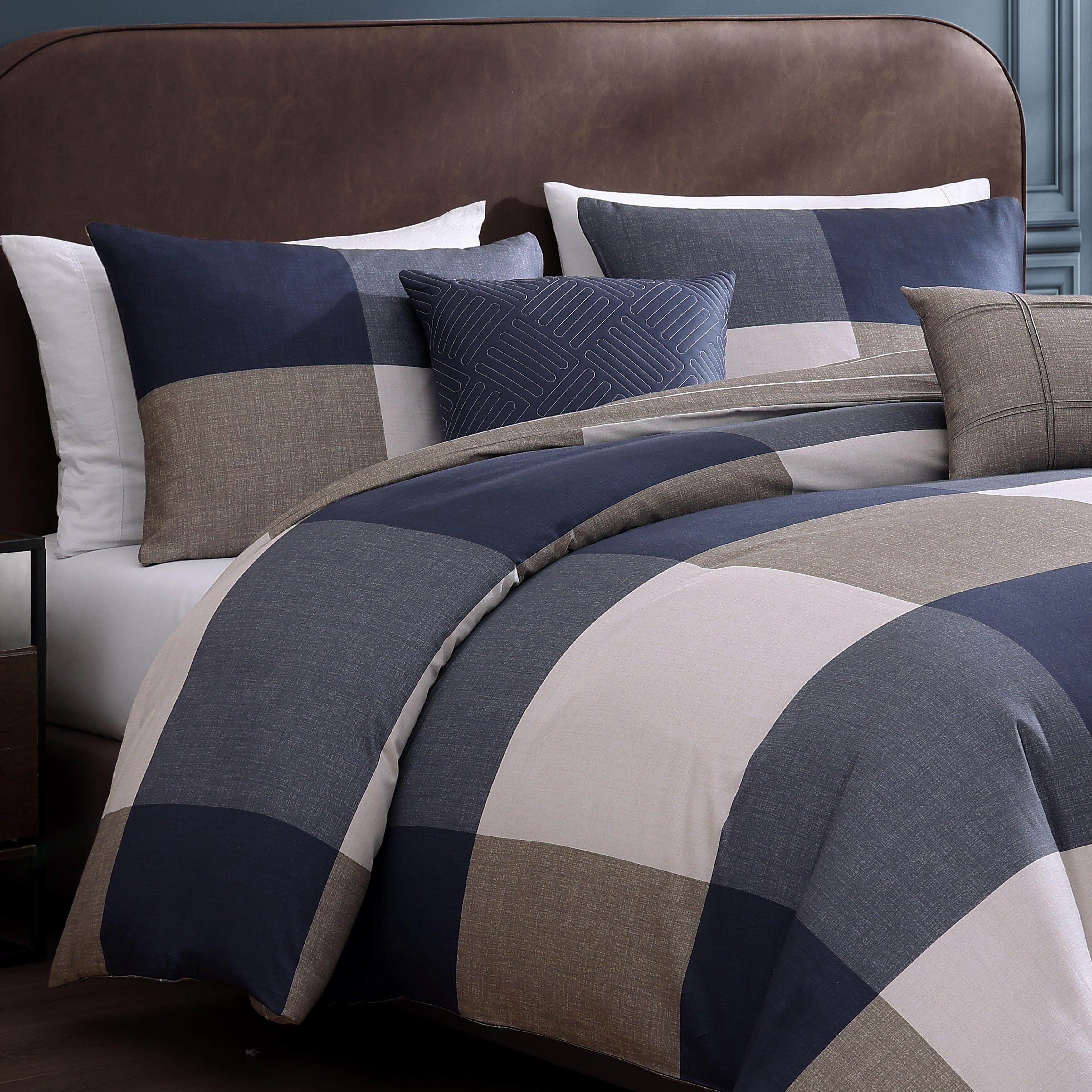 Bebejan® Masculine 5-Piece King Comforter Set, Blue, large