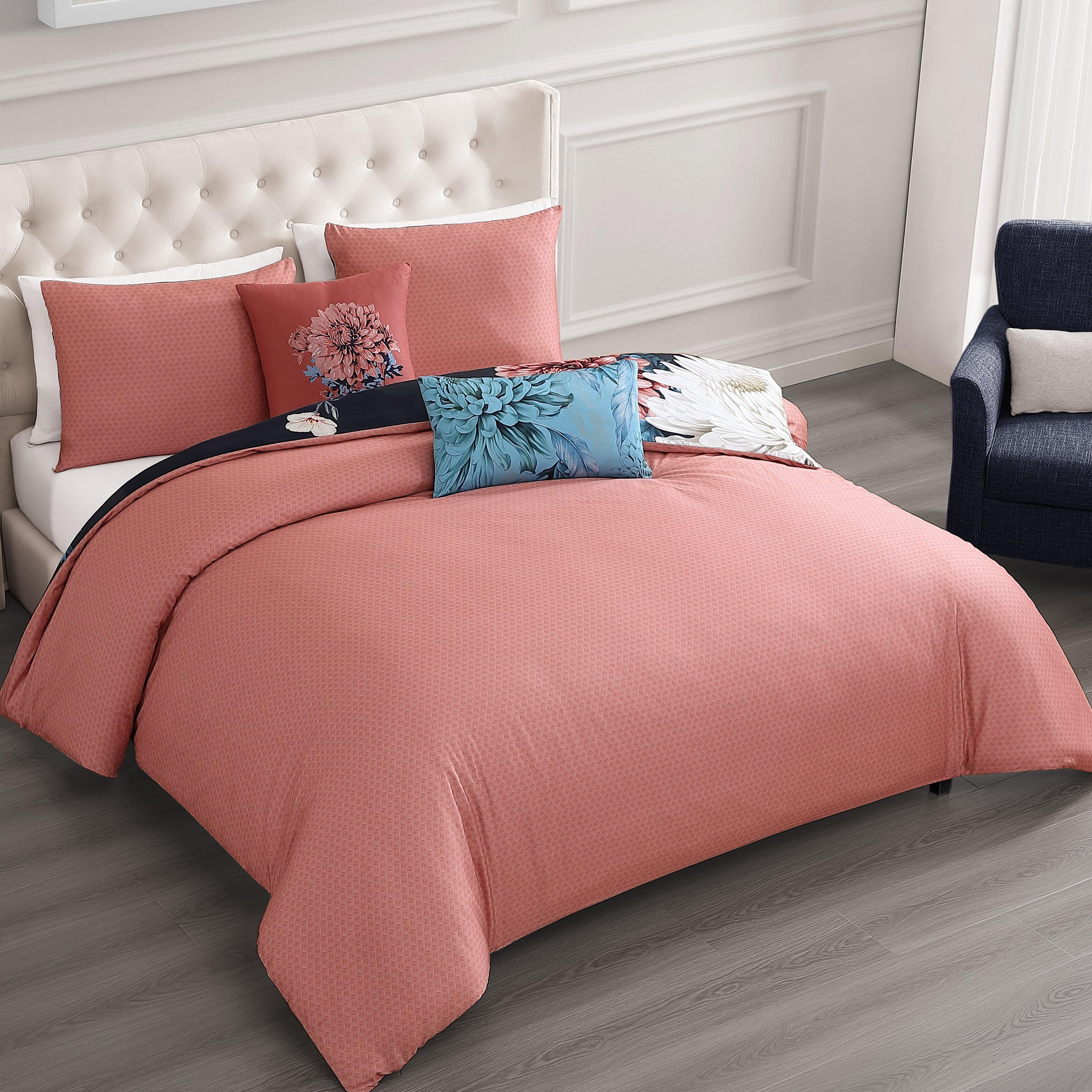 Bebejan® Navy Mums 5-Piece Queen Comforter Set, Blue, large