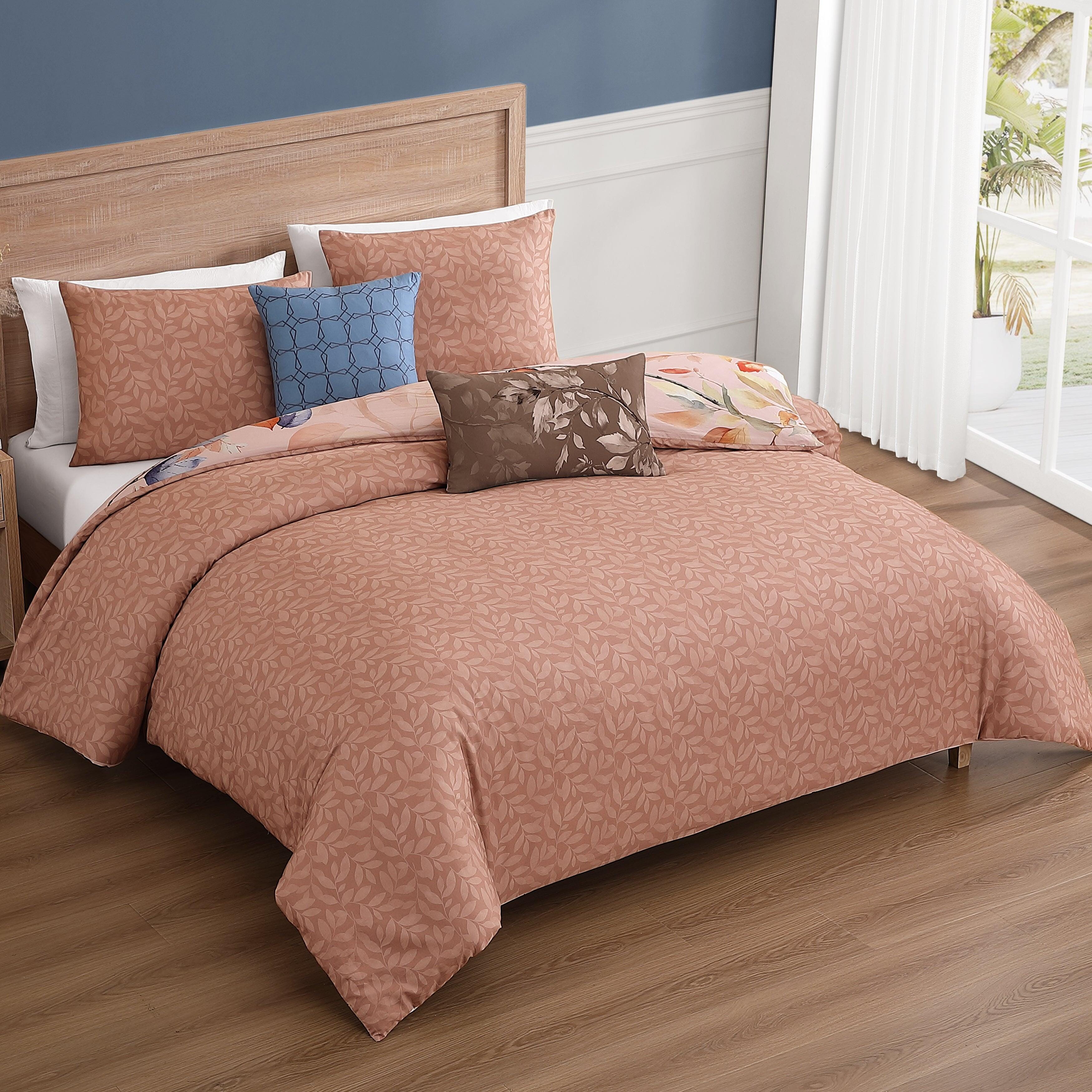 Bebejan® Peachy Dogwood 5-Piece Queen Comforter Set, Pink, large