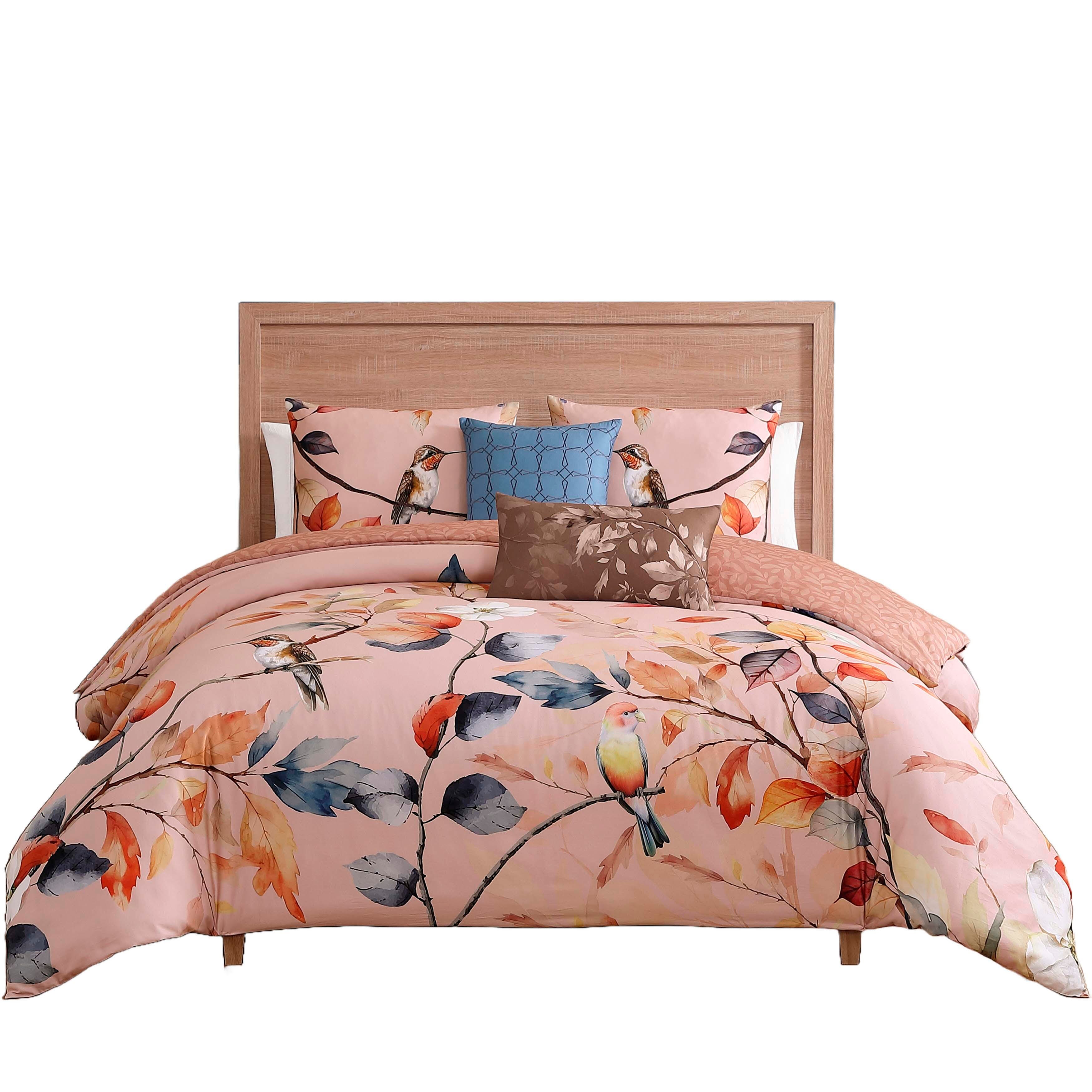 Bebejan&reg; Peachy Dogwood 5-Piece Queen Comforter Set, Pink, large