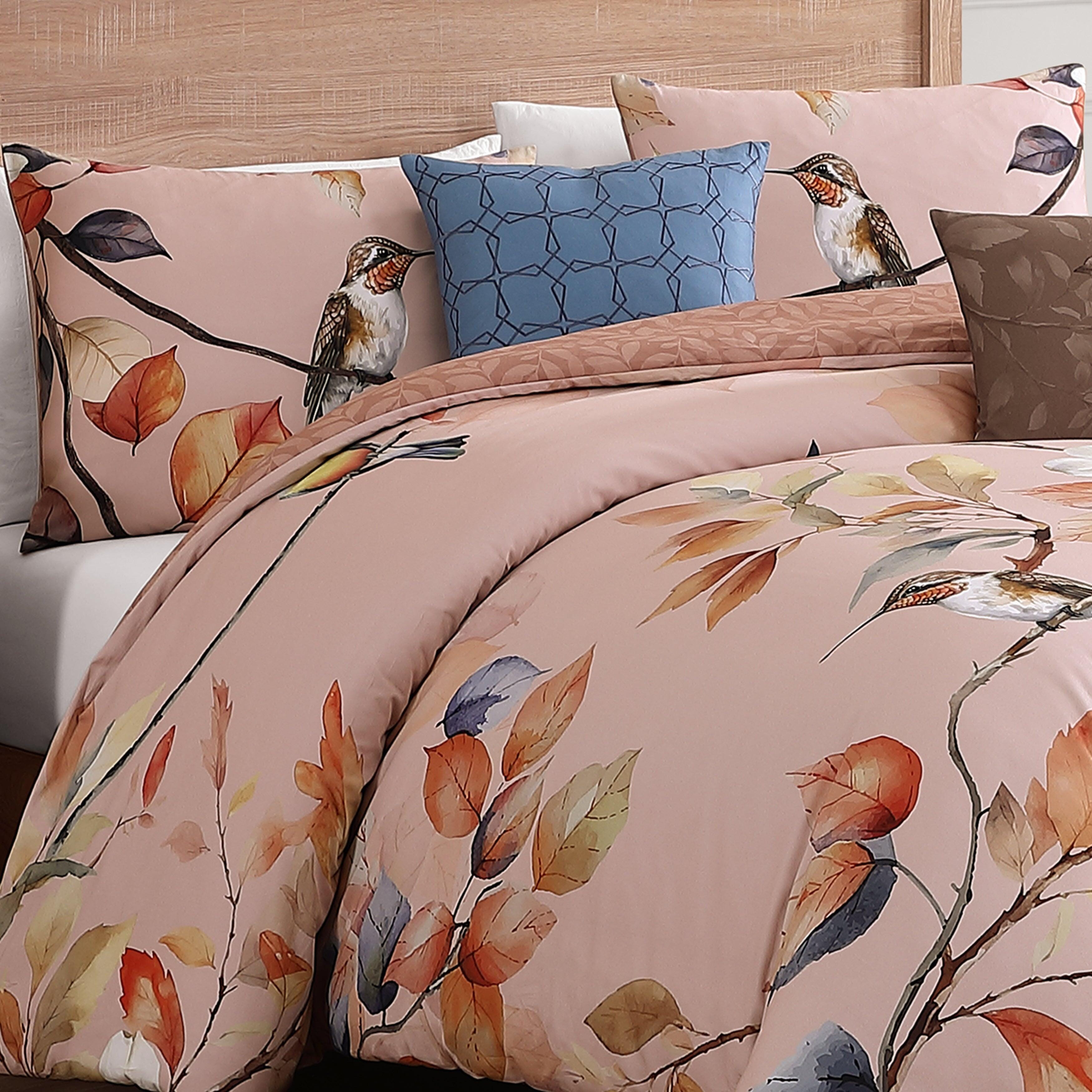 Bebejan® Peachy Dogwood 5-Piece Queen Comforter Set, Pink, large