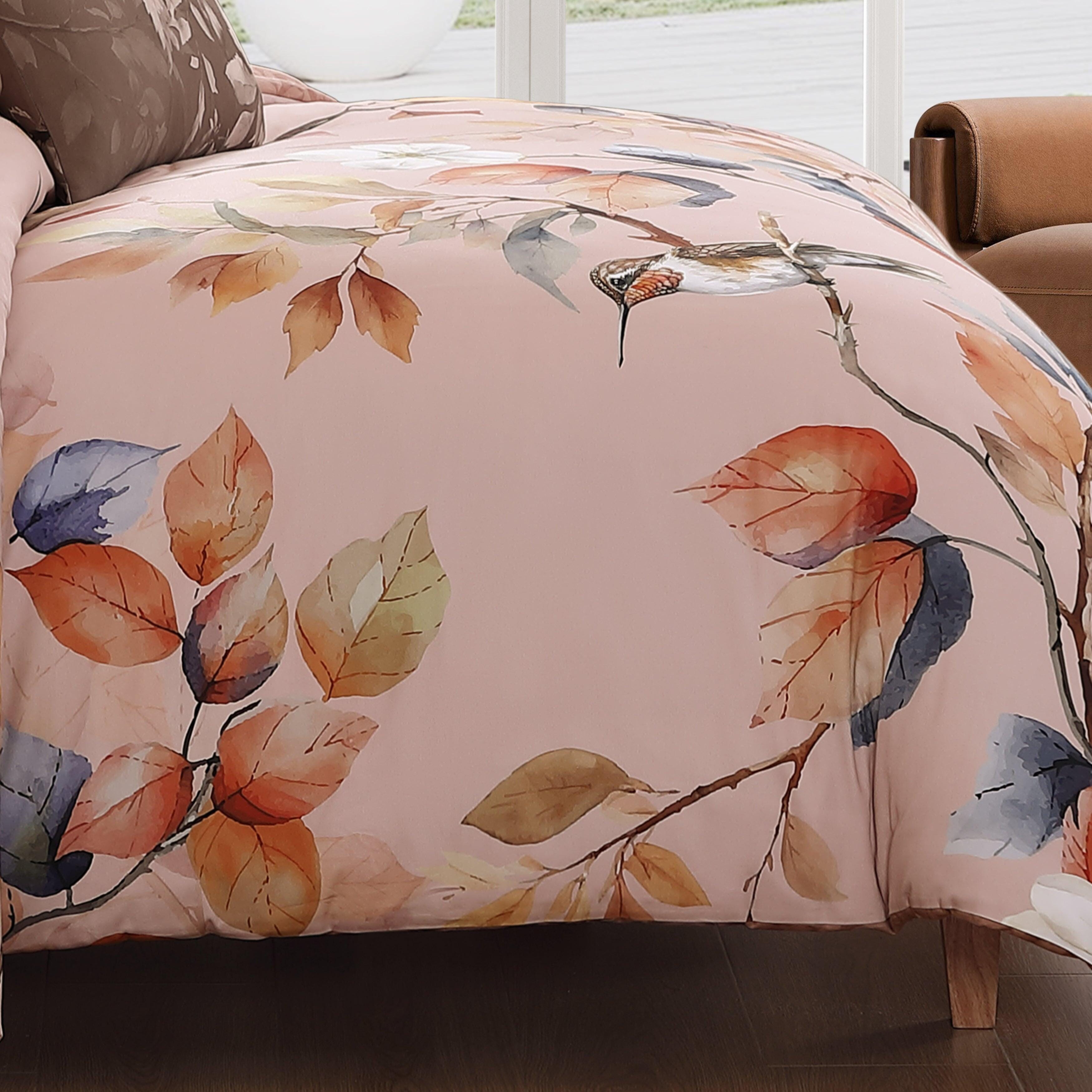 Bebejan® Peachy Dogwood 5-Piece King Comforter Set, Pink, large