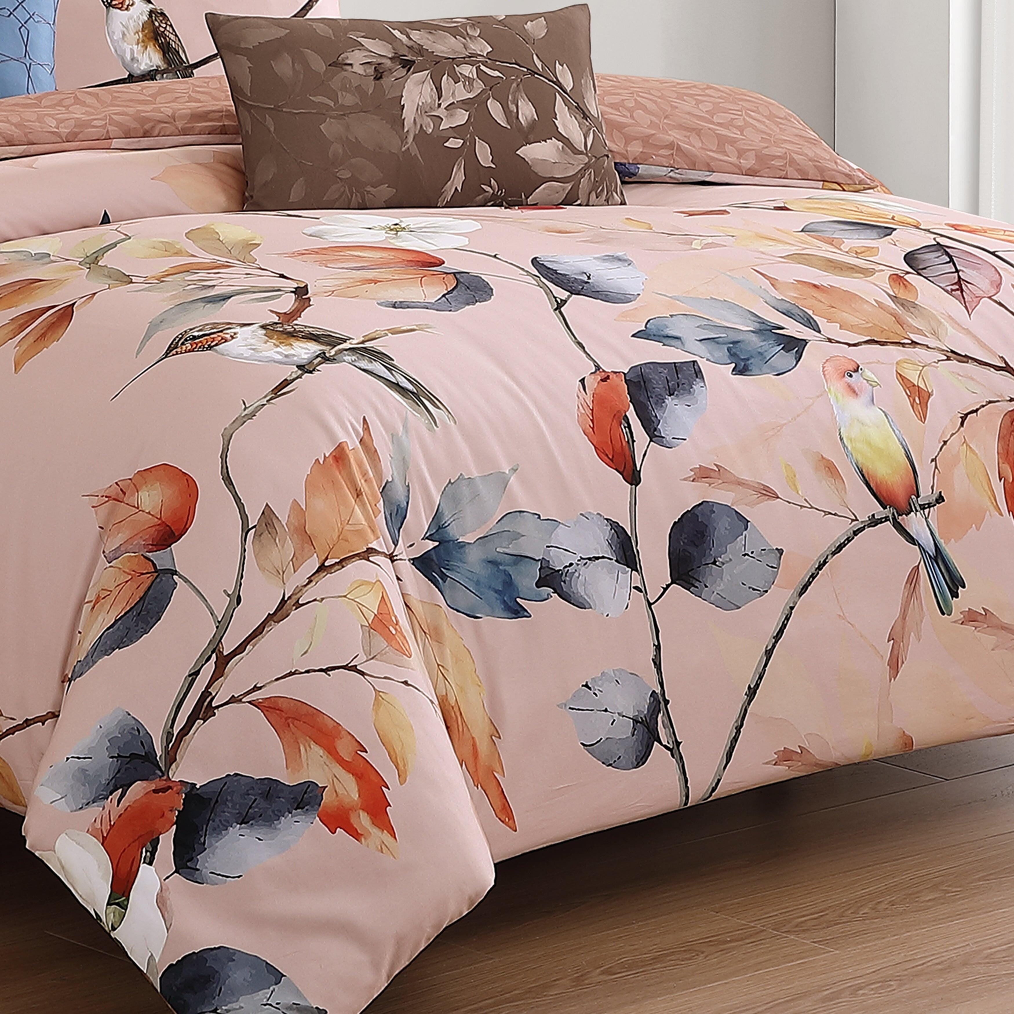 Bebejan® Peachy Dogwood 5-Piece King Comforter Set, Pink, large