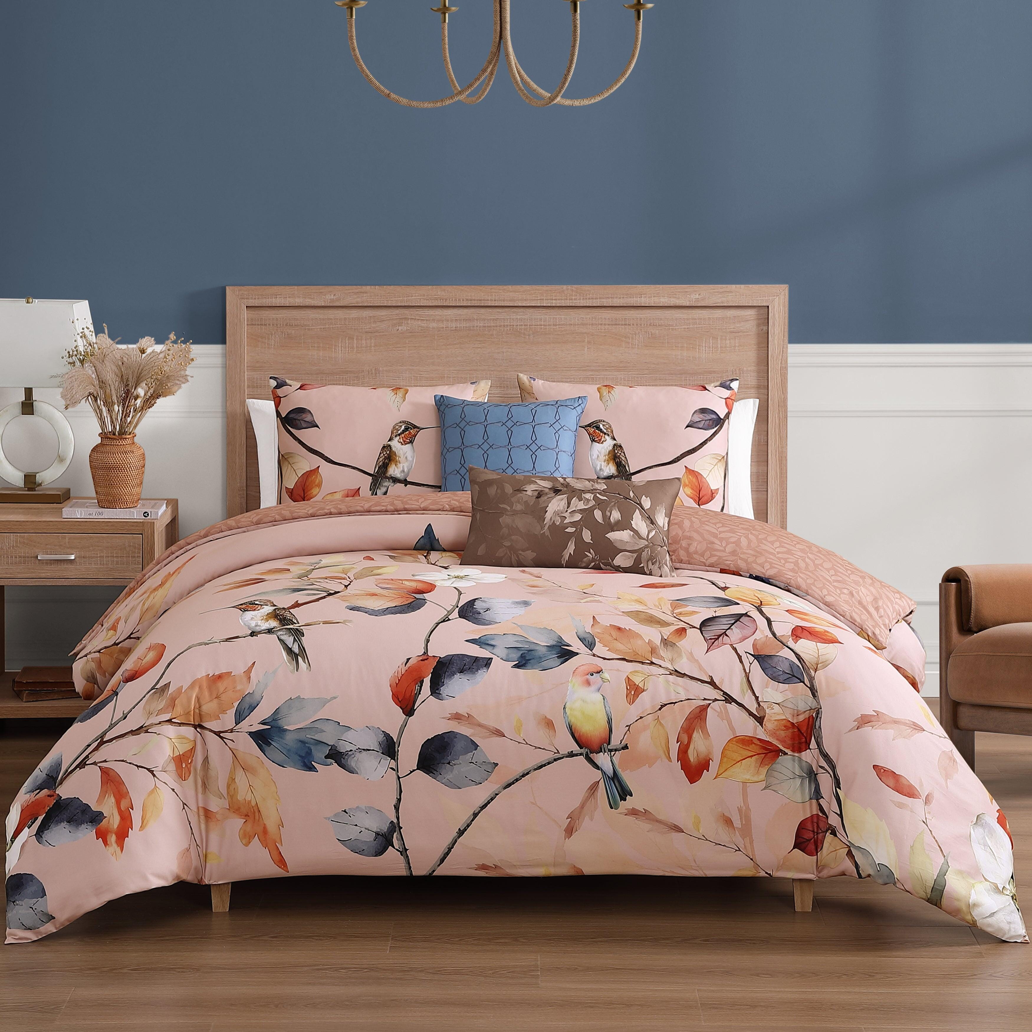 Bebejan® Peachy Dogwood 5-Piece King Comforter Set, Pink, large