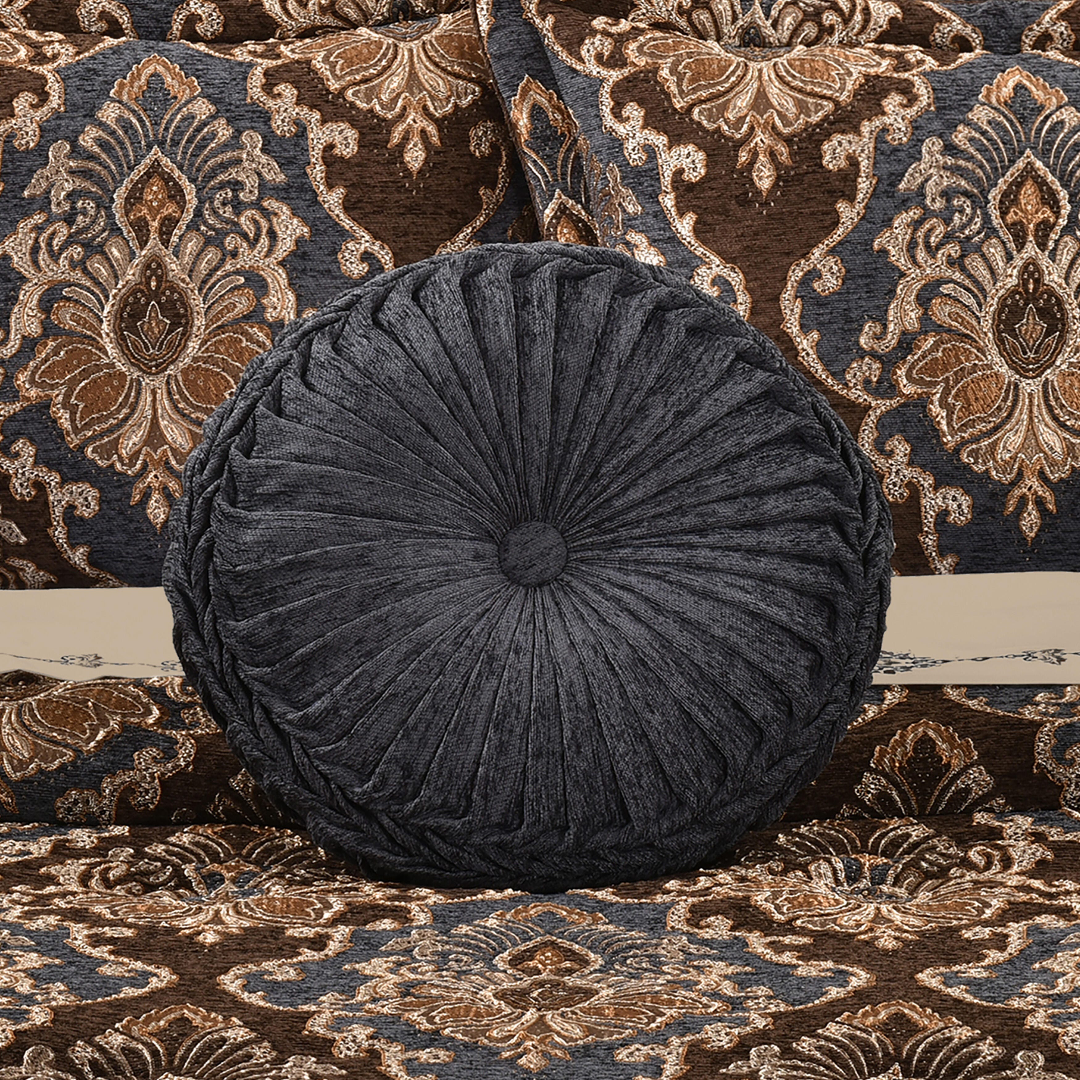 J. Queen New York Sofia Round Decorative Throw Pillow, , rollover