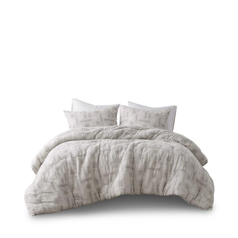 INK+IVY Cairo 3-Piece King/California King Comforter Set, Ivory, rollover