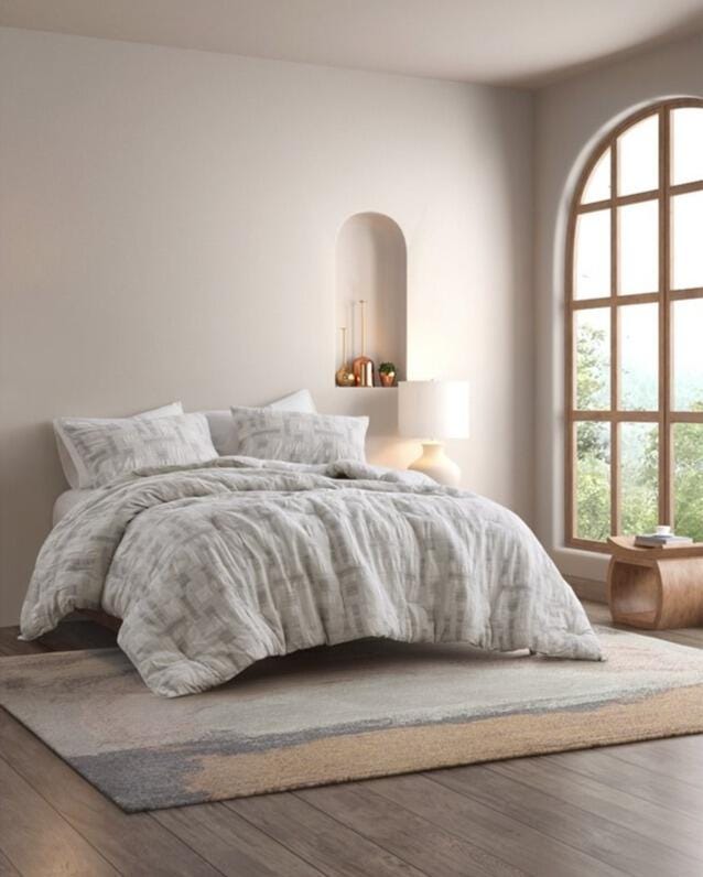 INK+IVY Cairo 3-Piece King/California King Comforter Set, Ivory, large