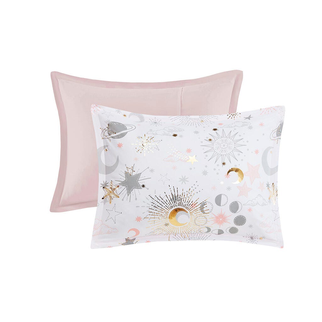 Intelligent Design Kids Celia 3-Piece Twin Comforter Set, Blush/Gold, large