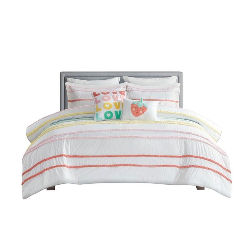 Intelligent Design Kids Haisley 4-Piece Twin Comforter Set, Pink, rollover
