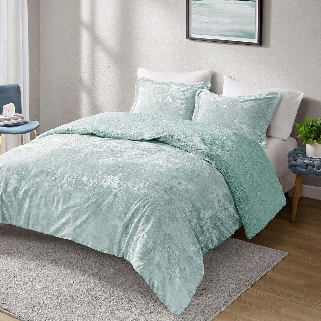 Intelligent Design Mira 3-Piece Full/Queen Comforter Set, Aqua, large