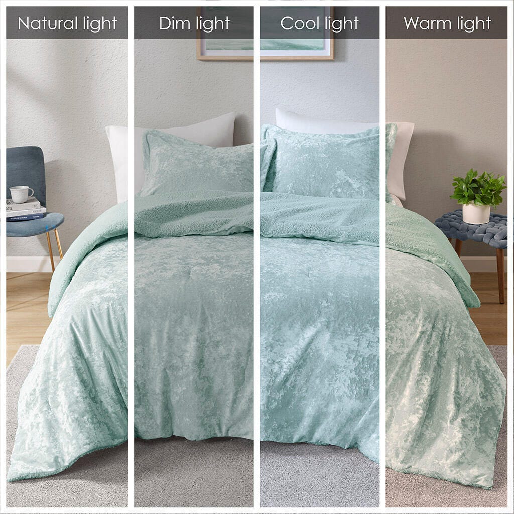 Intelligent Design Mira 3-Piece Full/Queen Comforter Set, Aqua, large