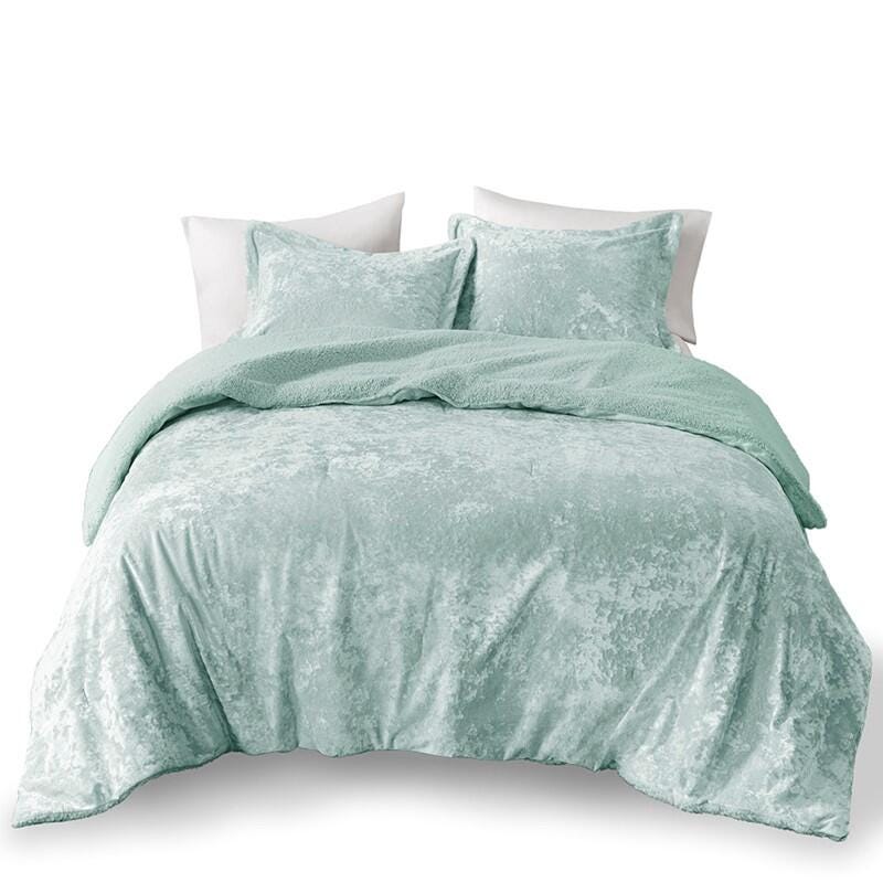 Intelligent Design Mira 3-Piece King/California King Comforter Set, Aqua, rollover