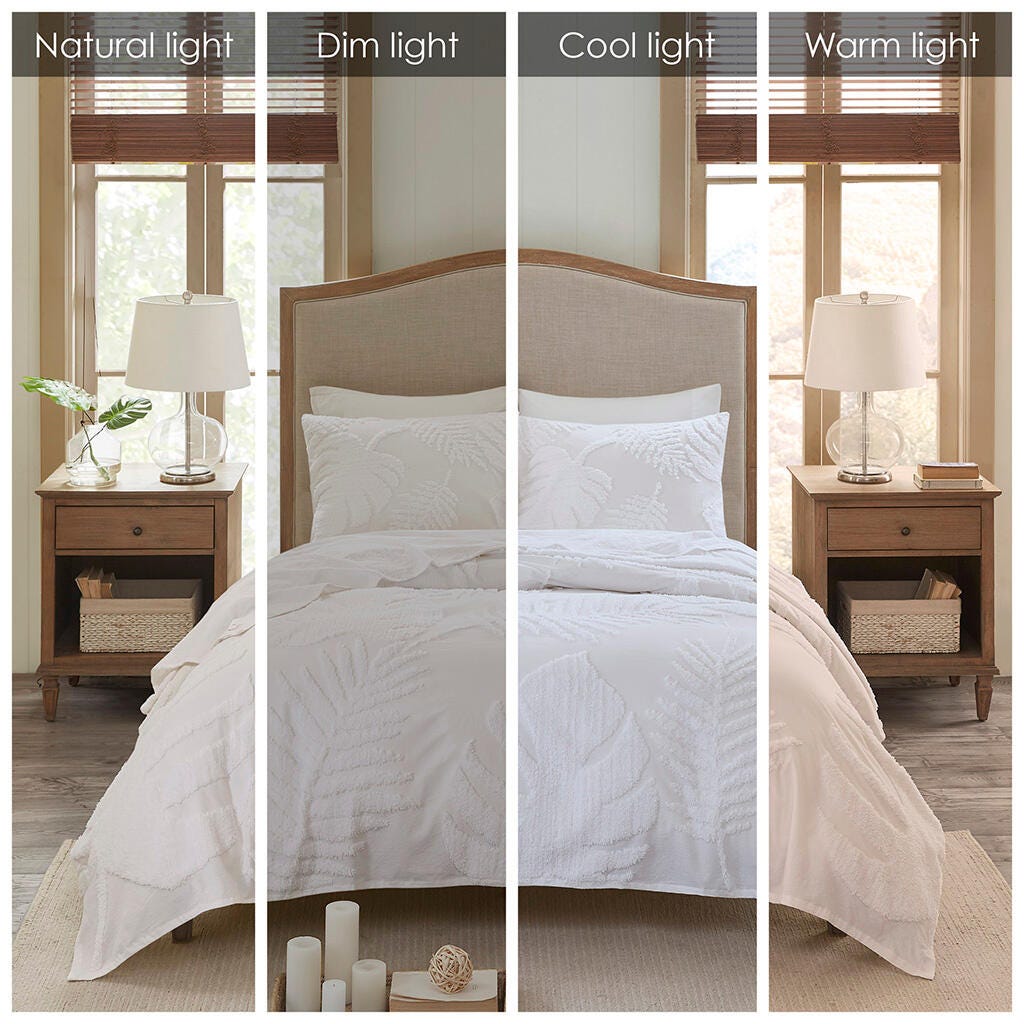 Madison Park Bahari 3-Piece Full/Queen Comforter Set, Off White, large