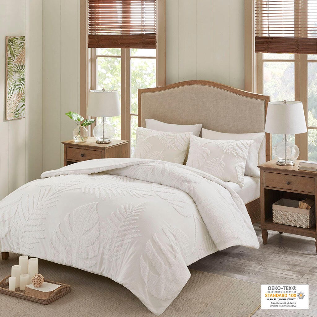 Madison Park Bahari 3-Piece King/California King Comforter Set, Off White, large