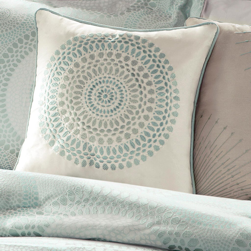 Madison Park Baxter 7-Piece California King Comforter Set, Seafoam/Sage, large