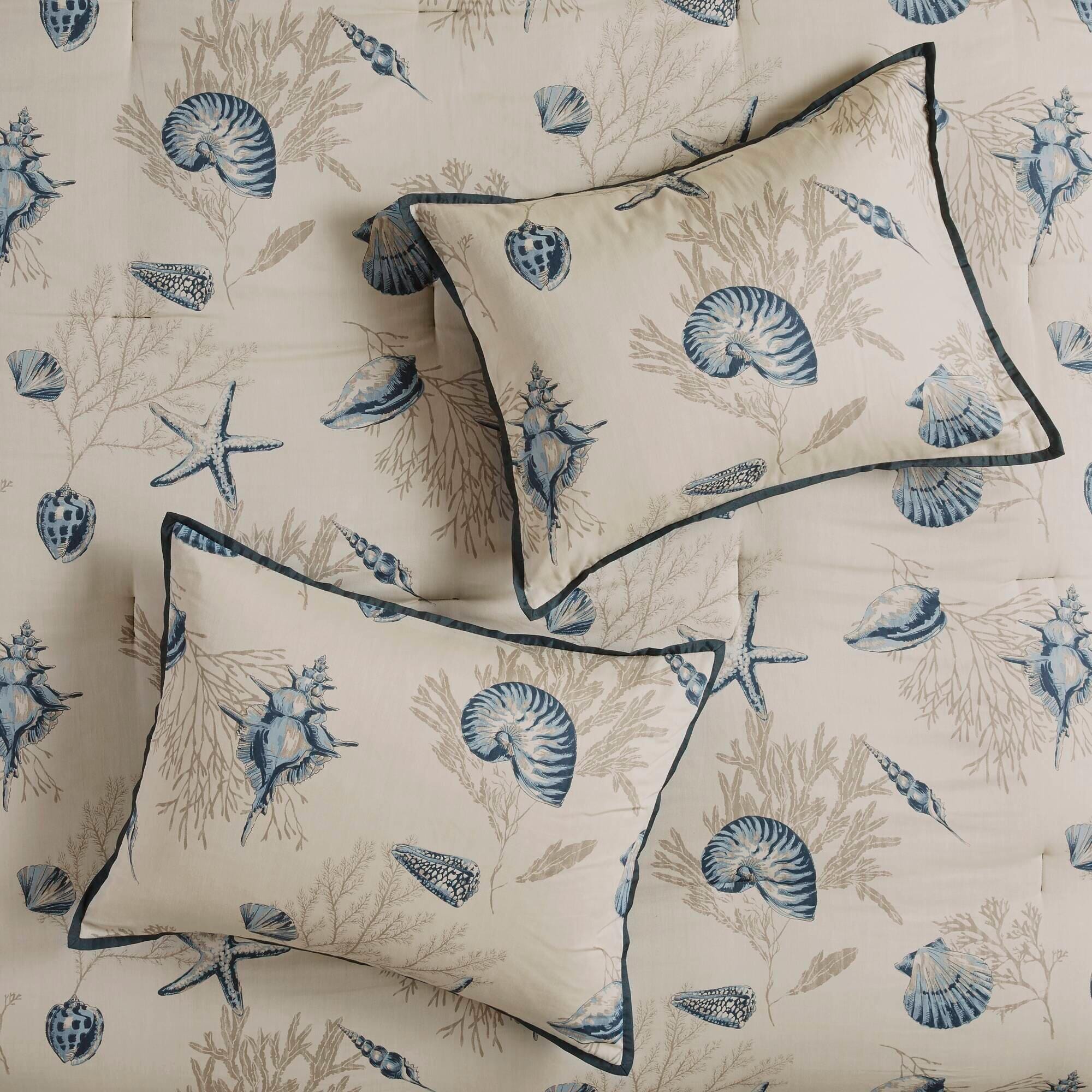 Madison Park Bayside 7-Piece California King Comforter Set, Blue, large