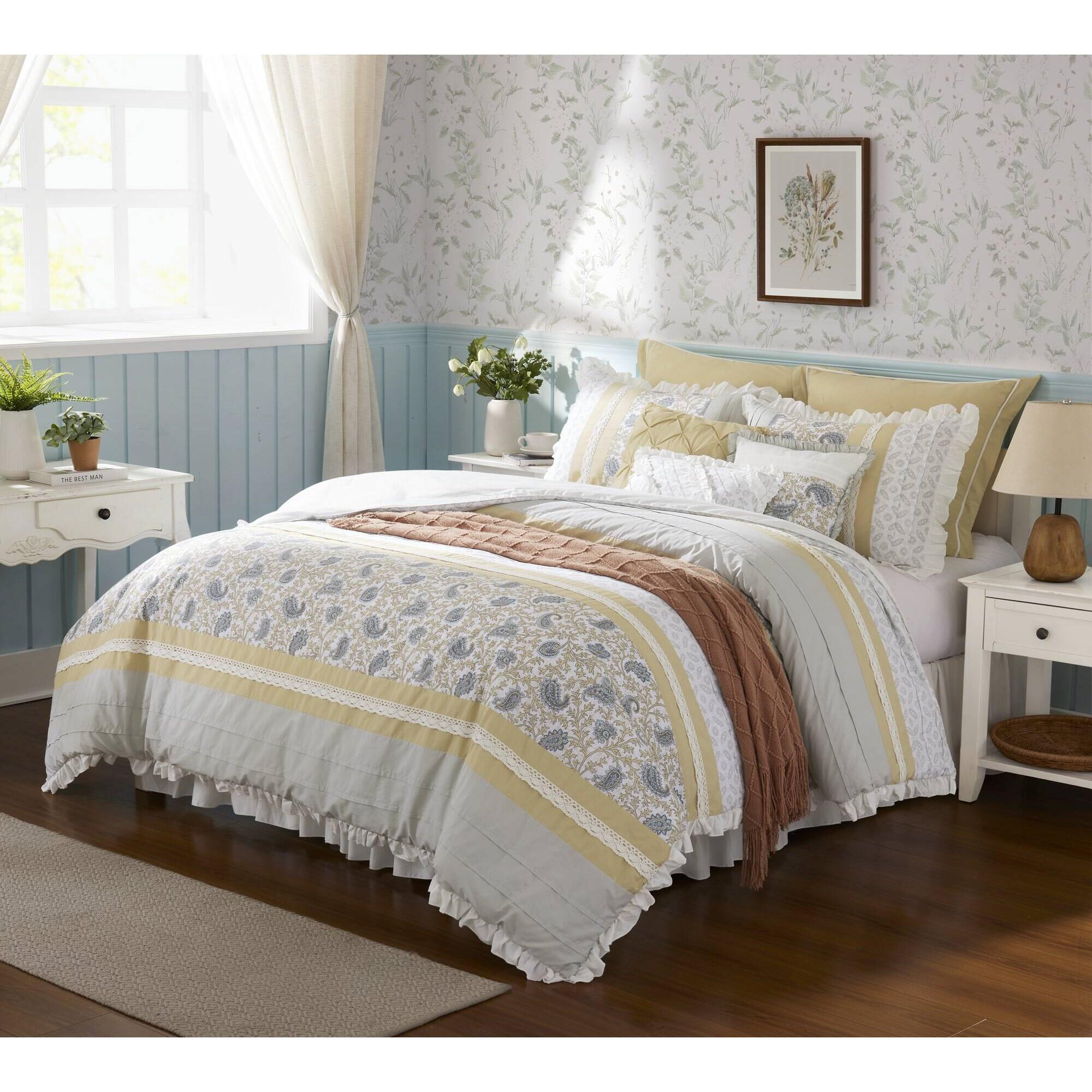 Madison Park Dawn 9-Piece King Comforter Set, Yellow, large