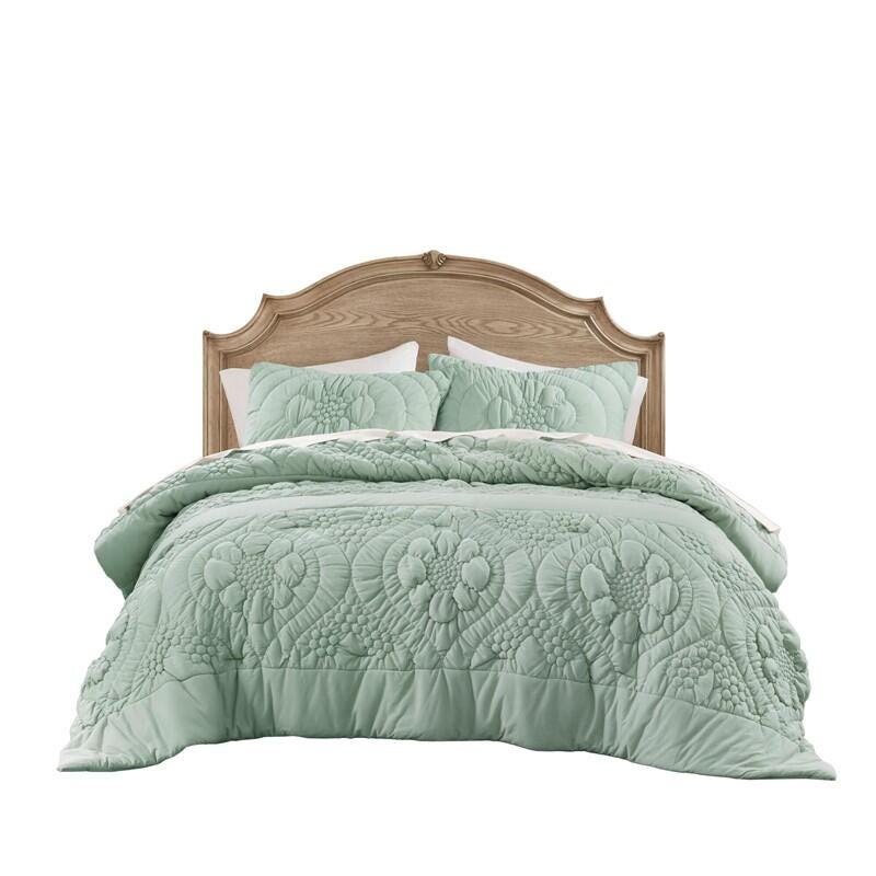 Madison Park Elise 2-Piece Twin Comforter Set, Sage, rollover