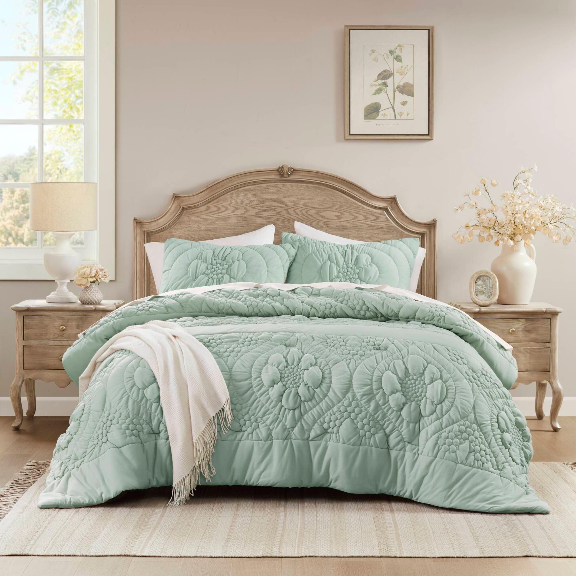Madison Park Elise 3-Piece Full/Queen Comforter Set, Sage, large