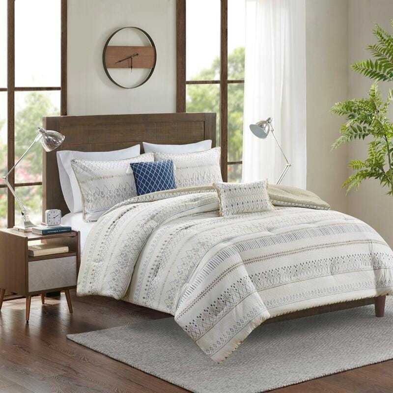 Madison Park Fraser 4-Piece Full/Queen Comforter Set