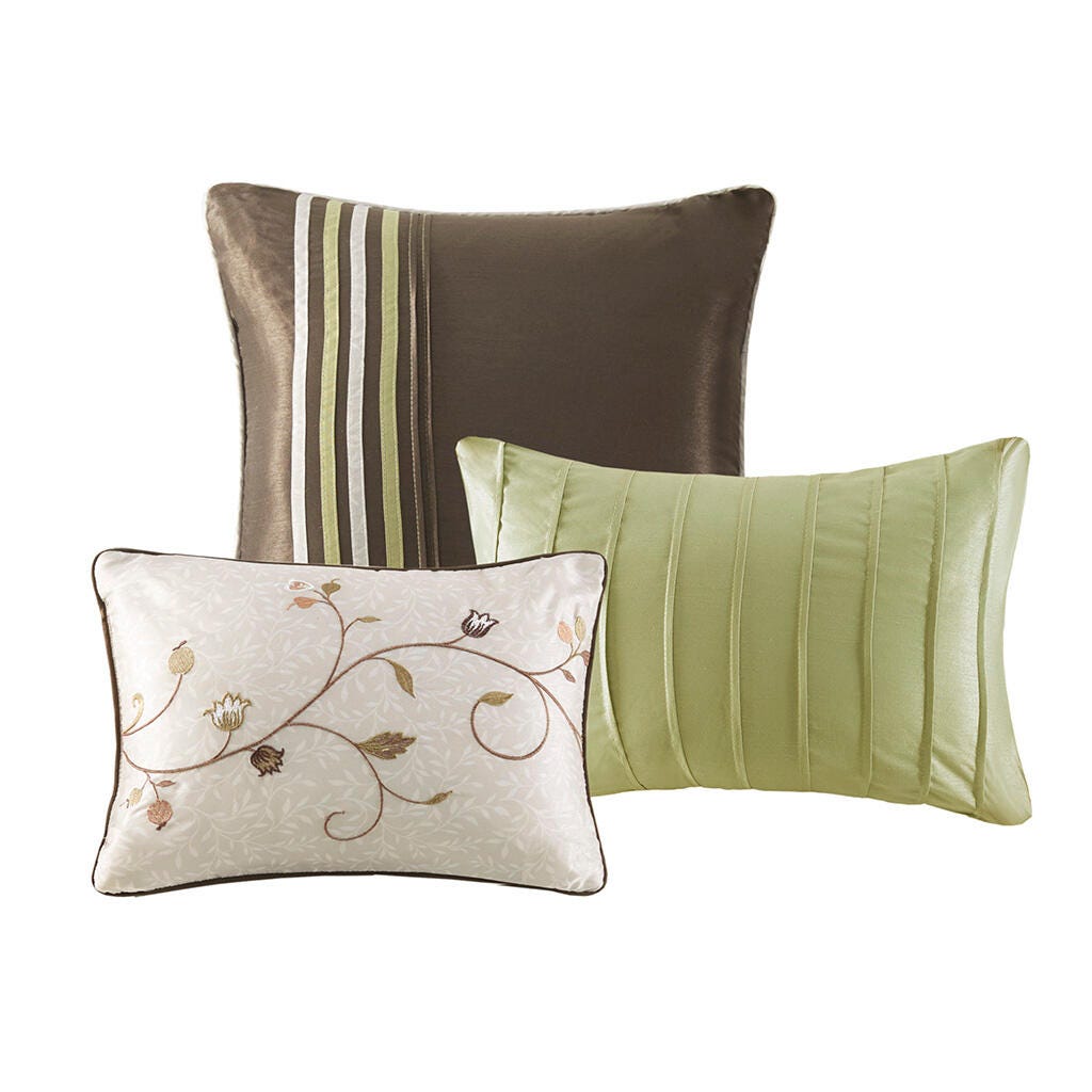 Madison Park Serene 7-Piece California King Comforter Set, Green, large